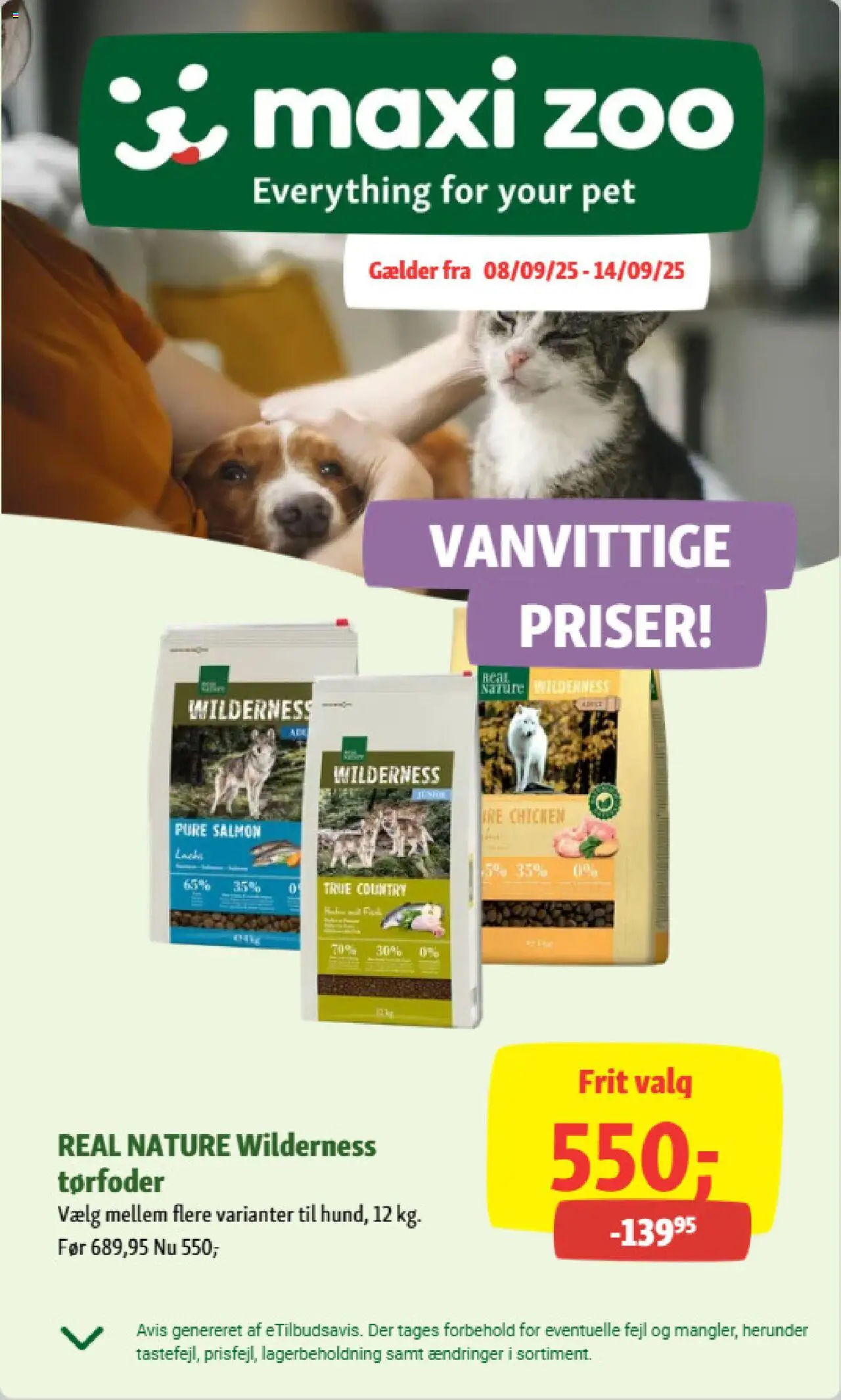 Maxi Zoo tilbudsavis – gyldig fra 08.09.2025 | Side: 1