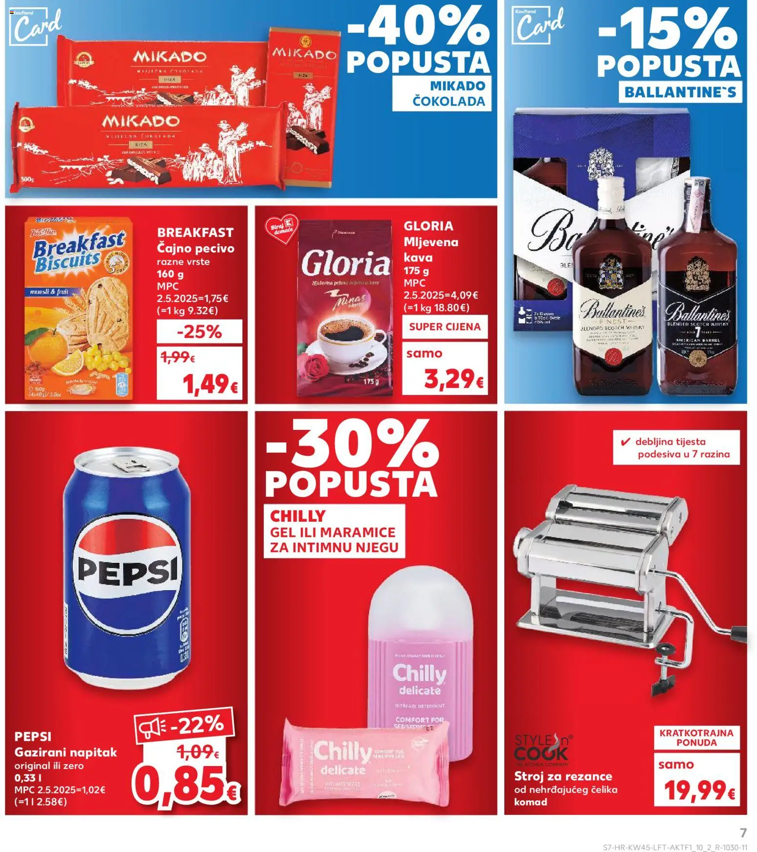 Kaufland katalog | vrijedi od 05.11.2025 | Stranica: 7 | Proizvodi: Kava, Whisky, Pasta, Pecivo