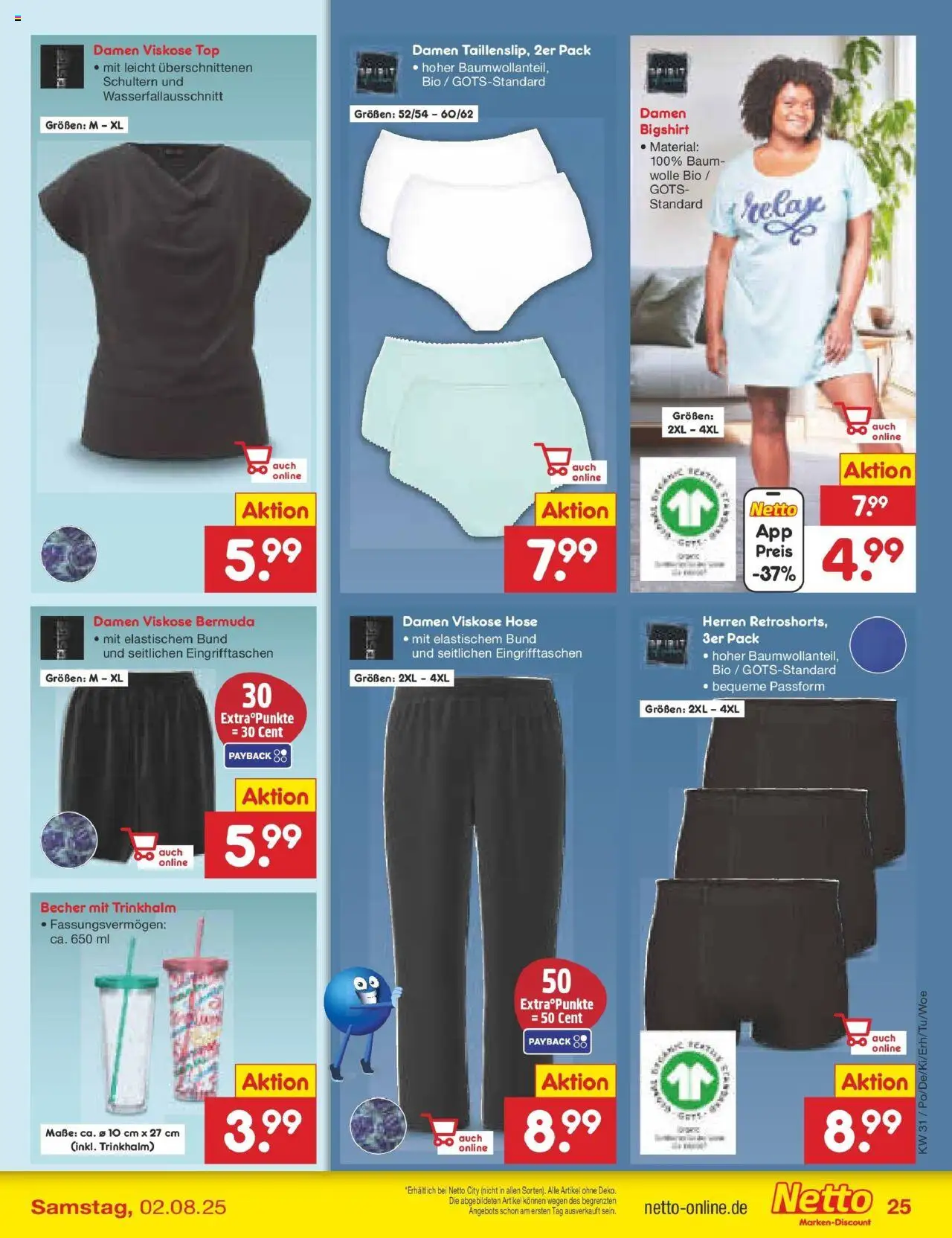 Netto Marken-Discount prospekt Calw-Stammheim	 - gültig ab dem 27.07.2025 | Seite: 43 | Produkte: Top, Bermuda, Hose