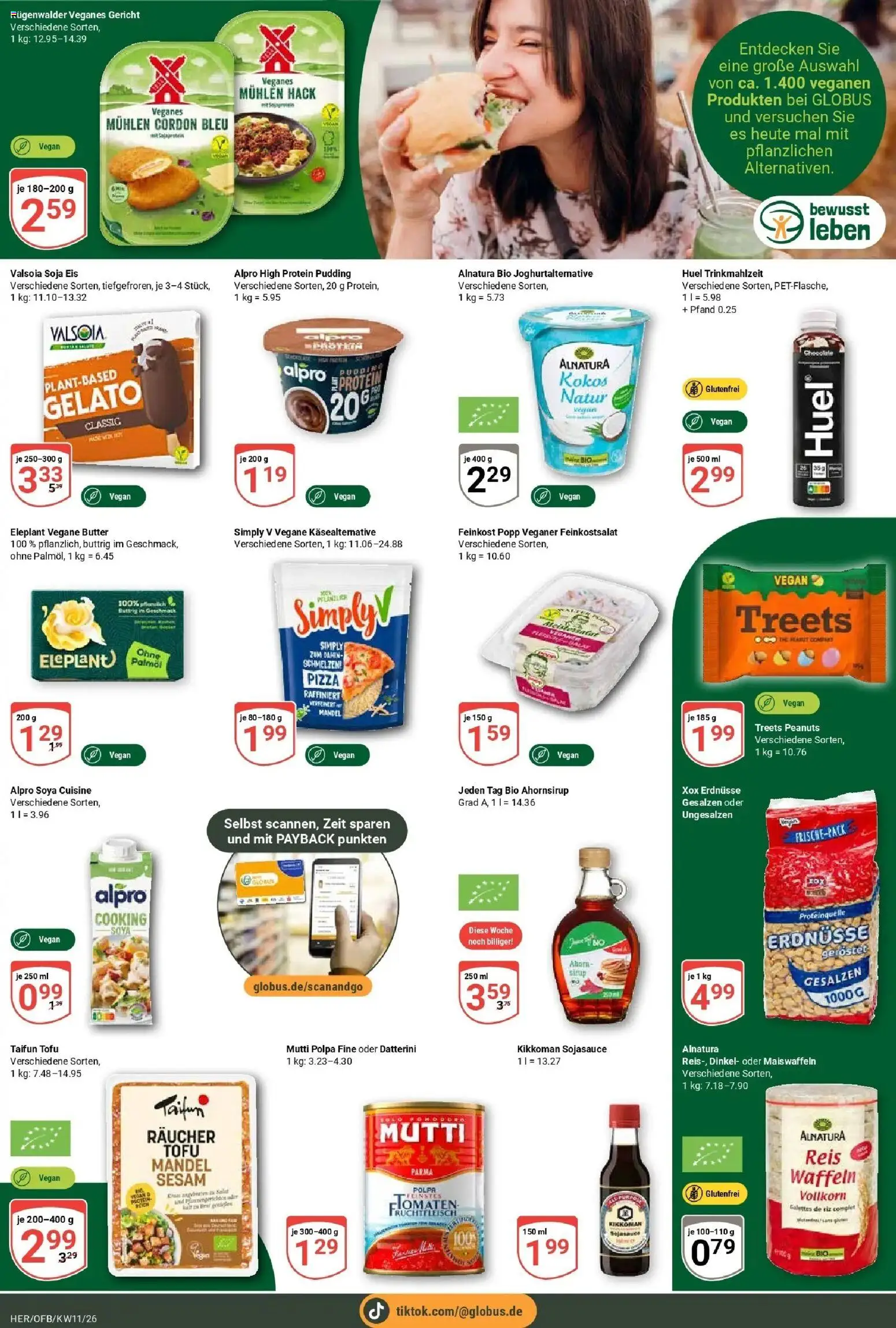 Globus prospekt Hermsdorf	 – gültig ab 09.03.2026 | Seite: 14 | Produkte: Butter, Pudding, Pizza, Eis