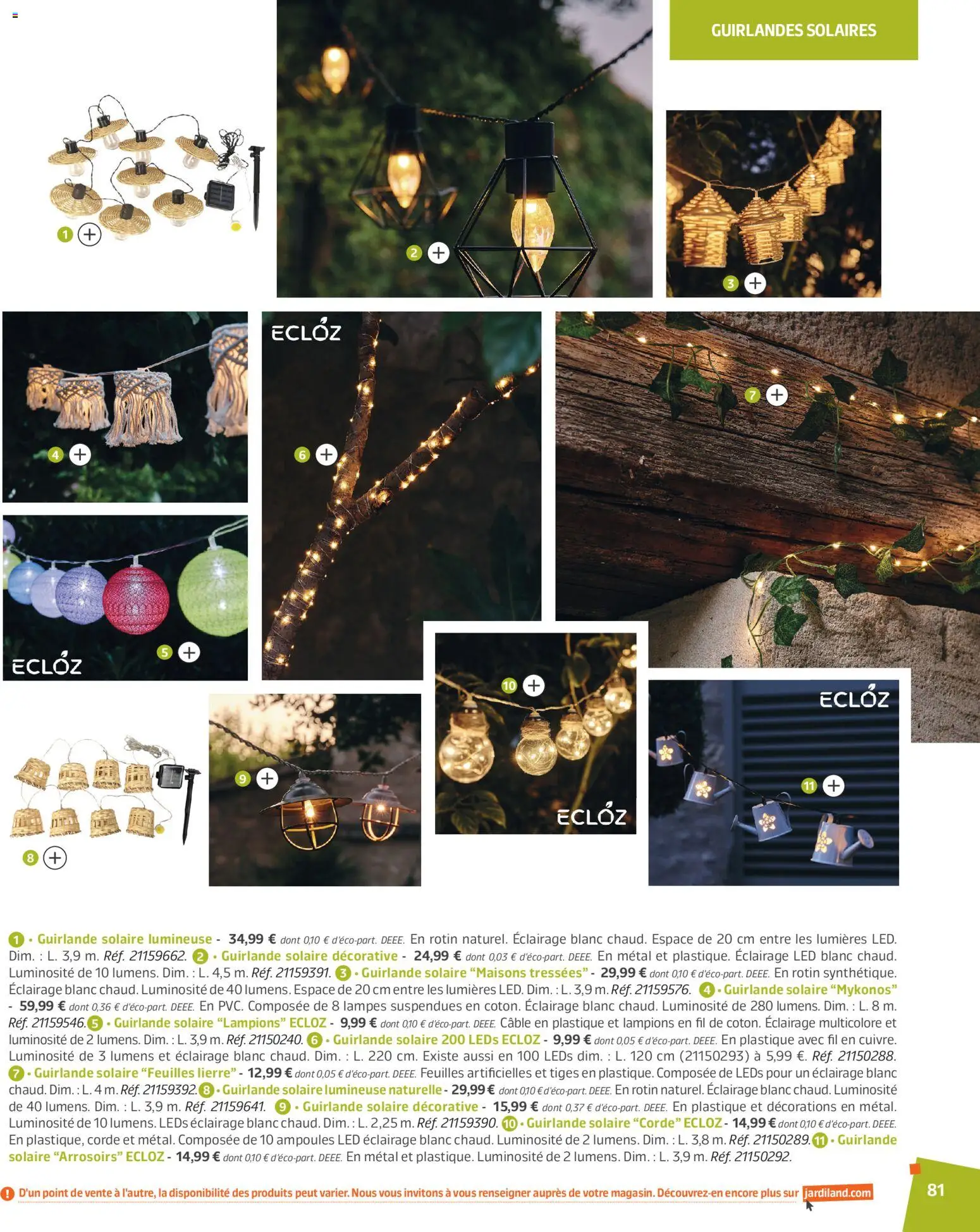 {H1} | Page: 81 | Produits: Câble, Guirlande solaire
