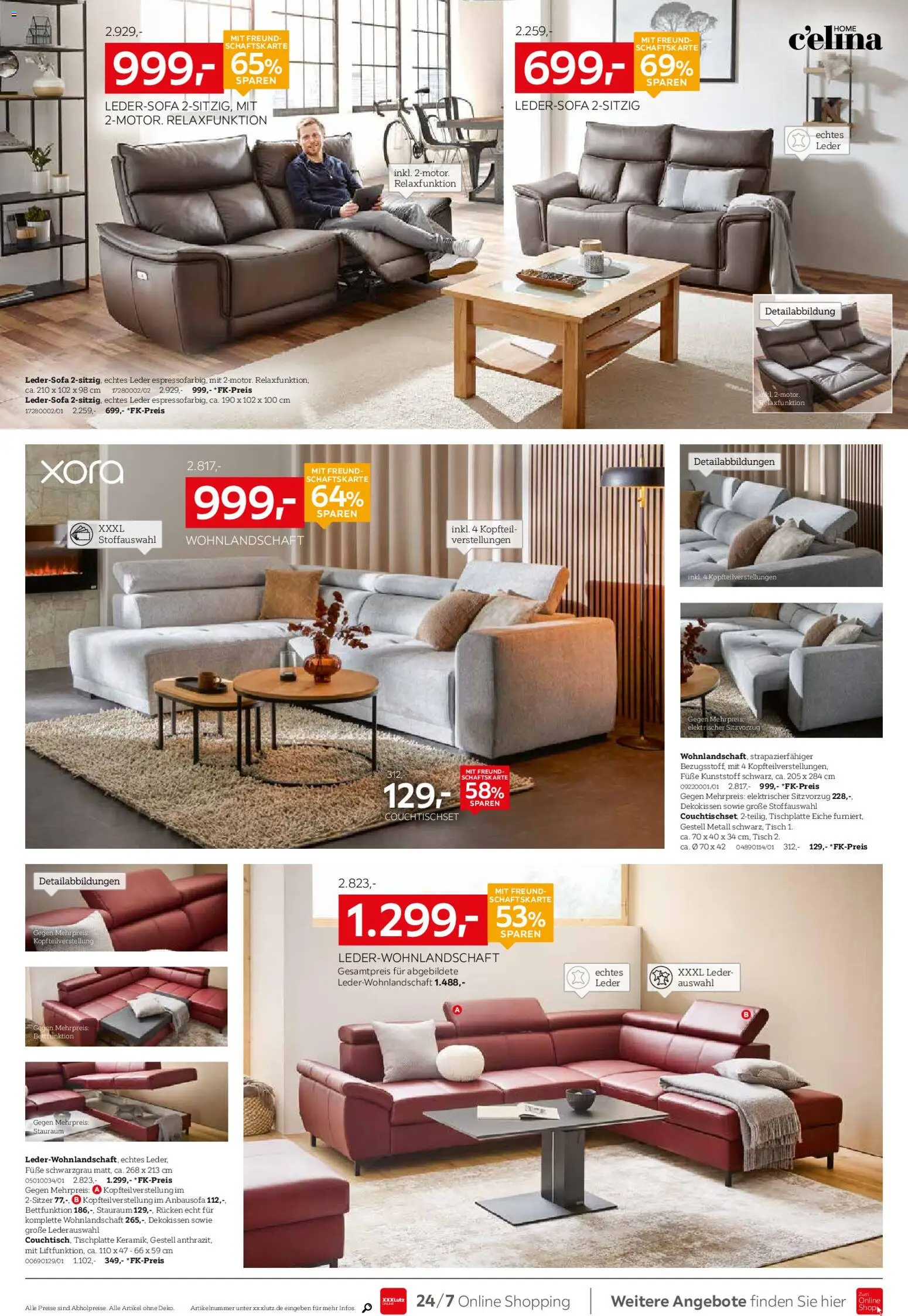 XXXL Lutz Prospekt 	 – gültig ab 26.10.2025 | Seite: 10 | Produkte: Wohnlandschaft, Ledersofa, Tisch