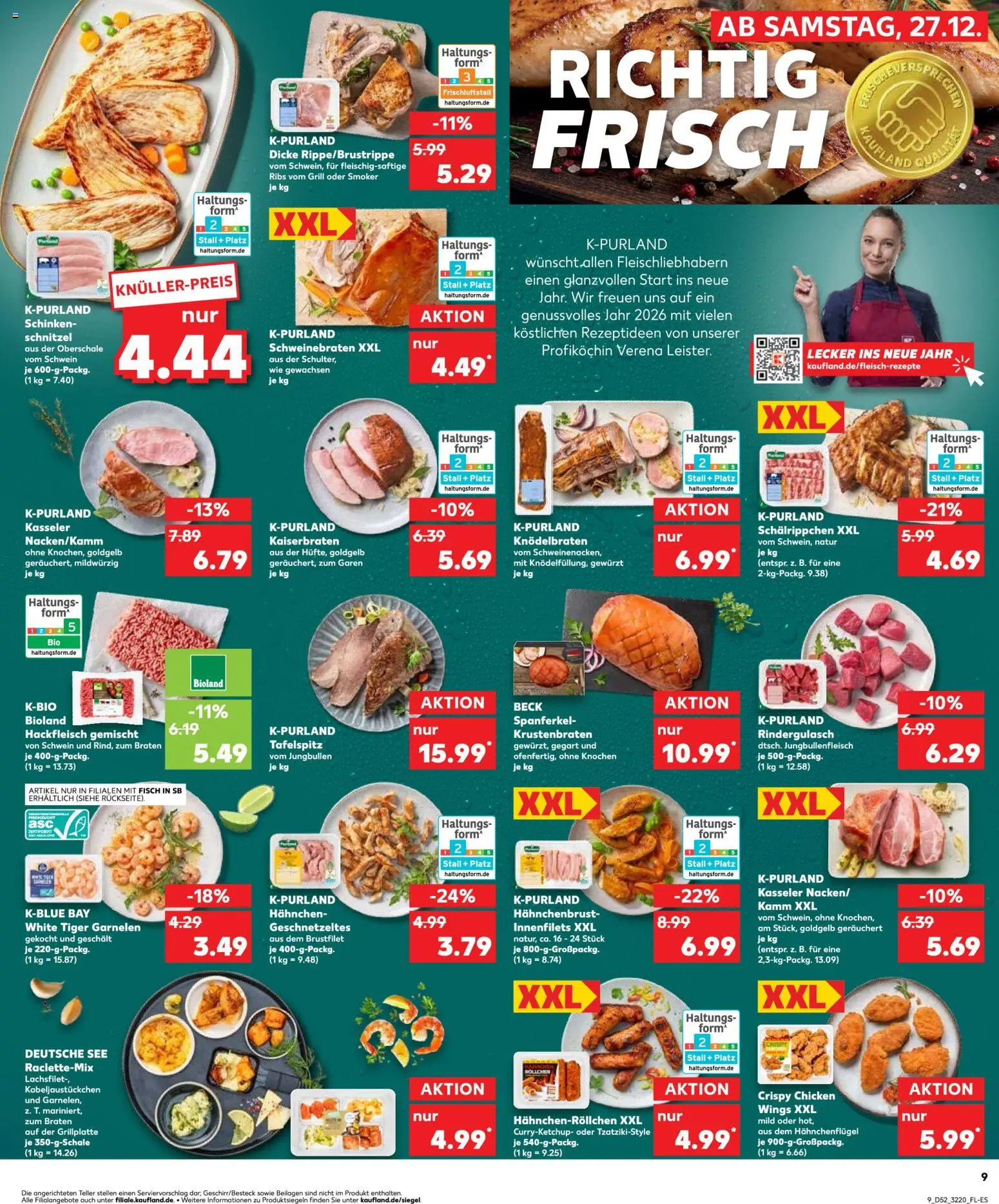 Kaufland prospekt Jena	 – gültig ab 27.12.2025 | Seite: 9 | Produkte: Tafelspitz, Fisch, Schinken, Raclette