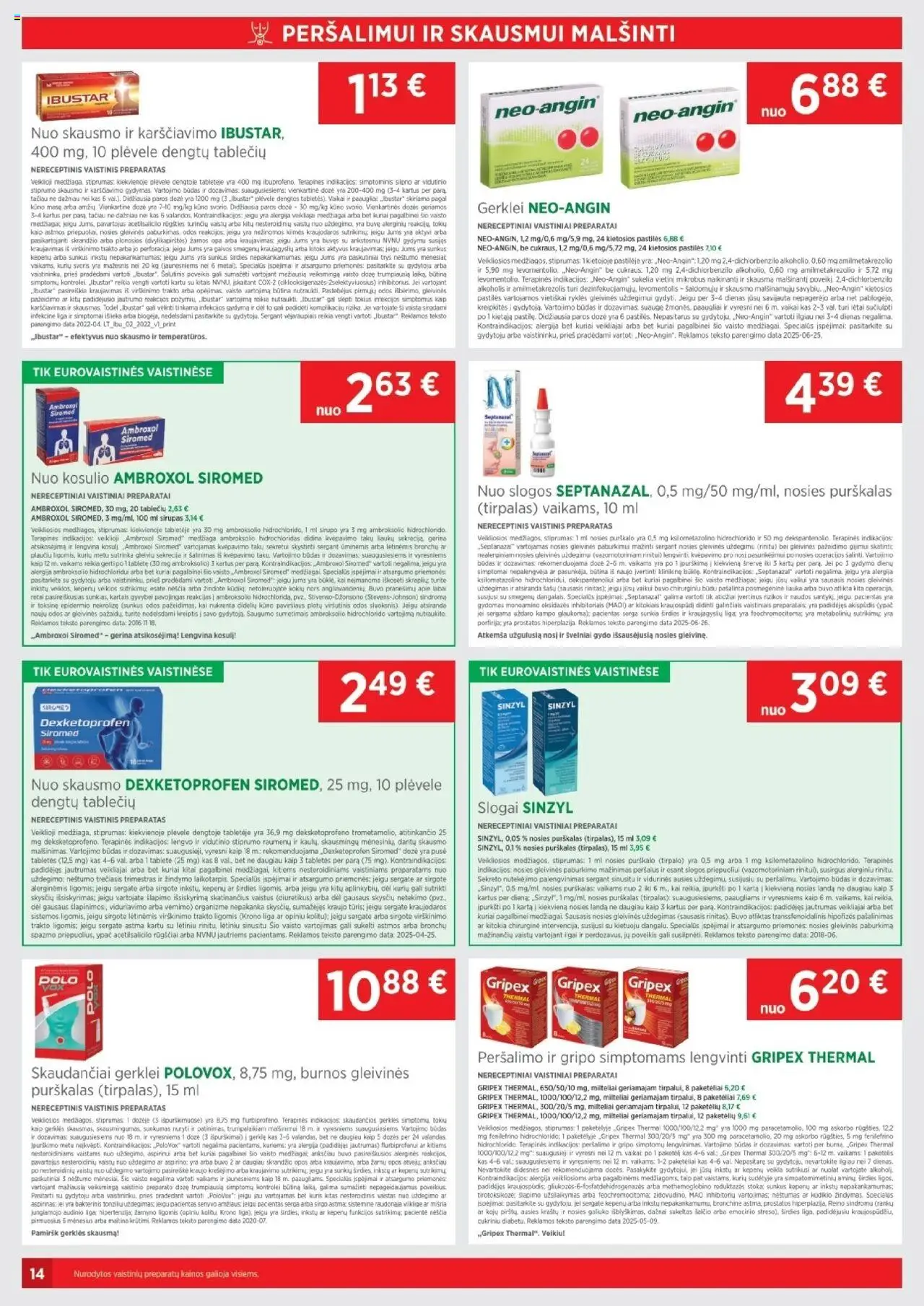 EUROVAISTINĖ - Leidinys│galioja nuo 01.08.2025 | Puslapis: 14 | Prekių: Dėžė