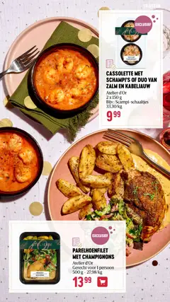 CASSOLETTE MET SCHAMPI'S OF DUO VAN ZALM EN KABELJAUW, 2 x 150 g - Voorbeeld van een folder van Delhaize, geldig van 13.11.2025 | Pagina: 37