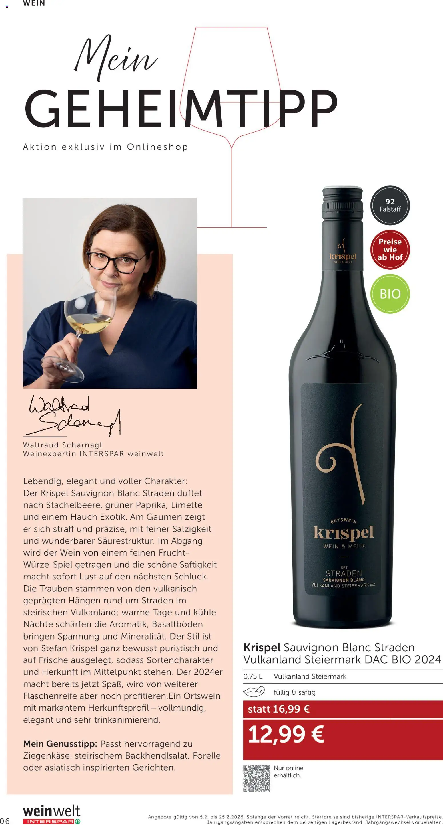 Interspar Wein Welt gültig ab 05.02.2026 | Seite: 6 | Produkte: Limette, Wein