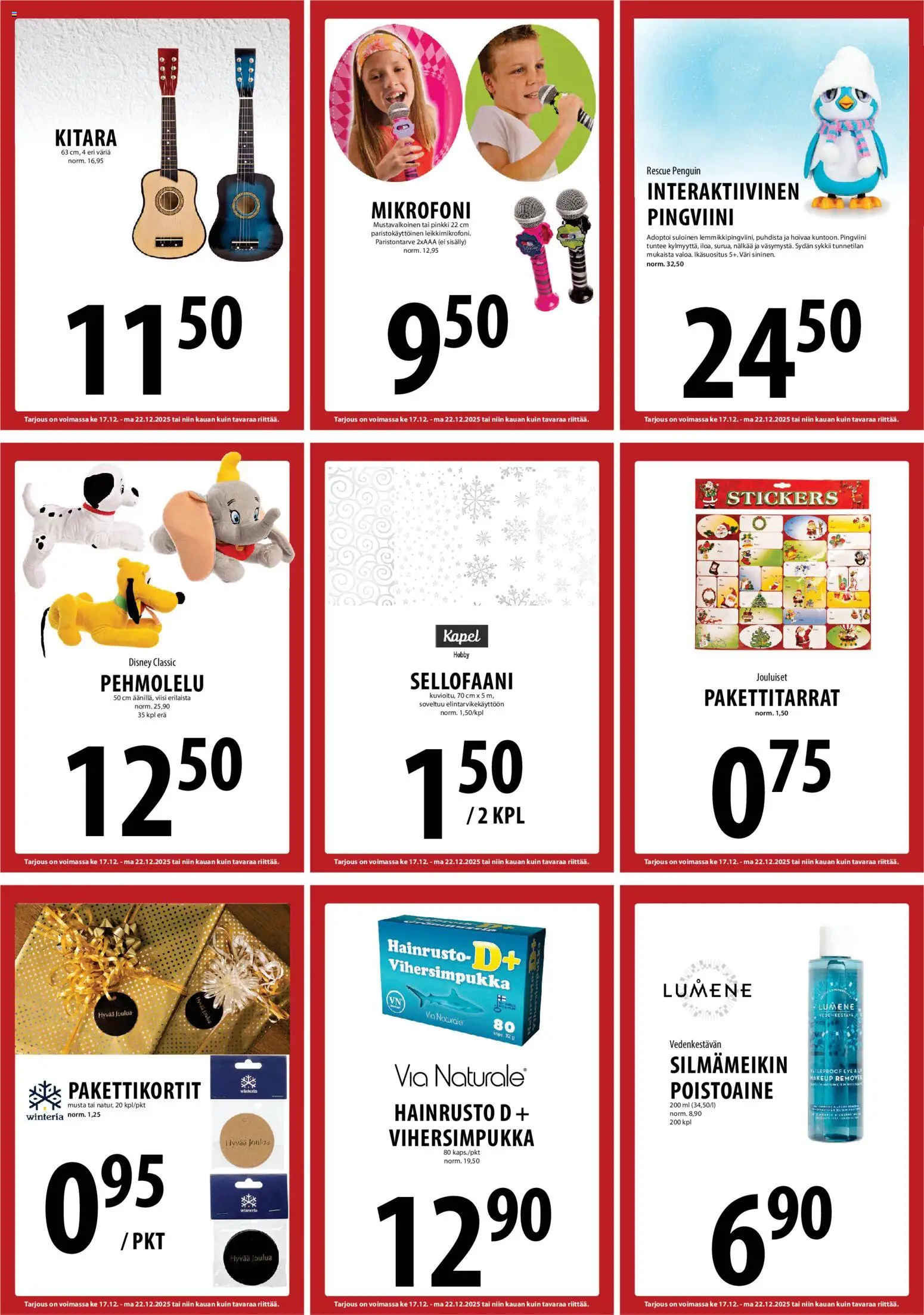 Tuuri tarjoukset – voimassa 17.12.2025 alkaen | Sivu: 22 | Tuotteet: Mikrofoni