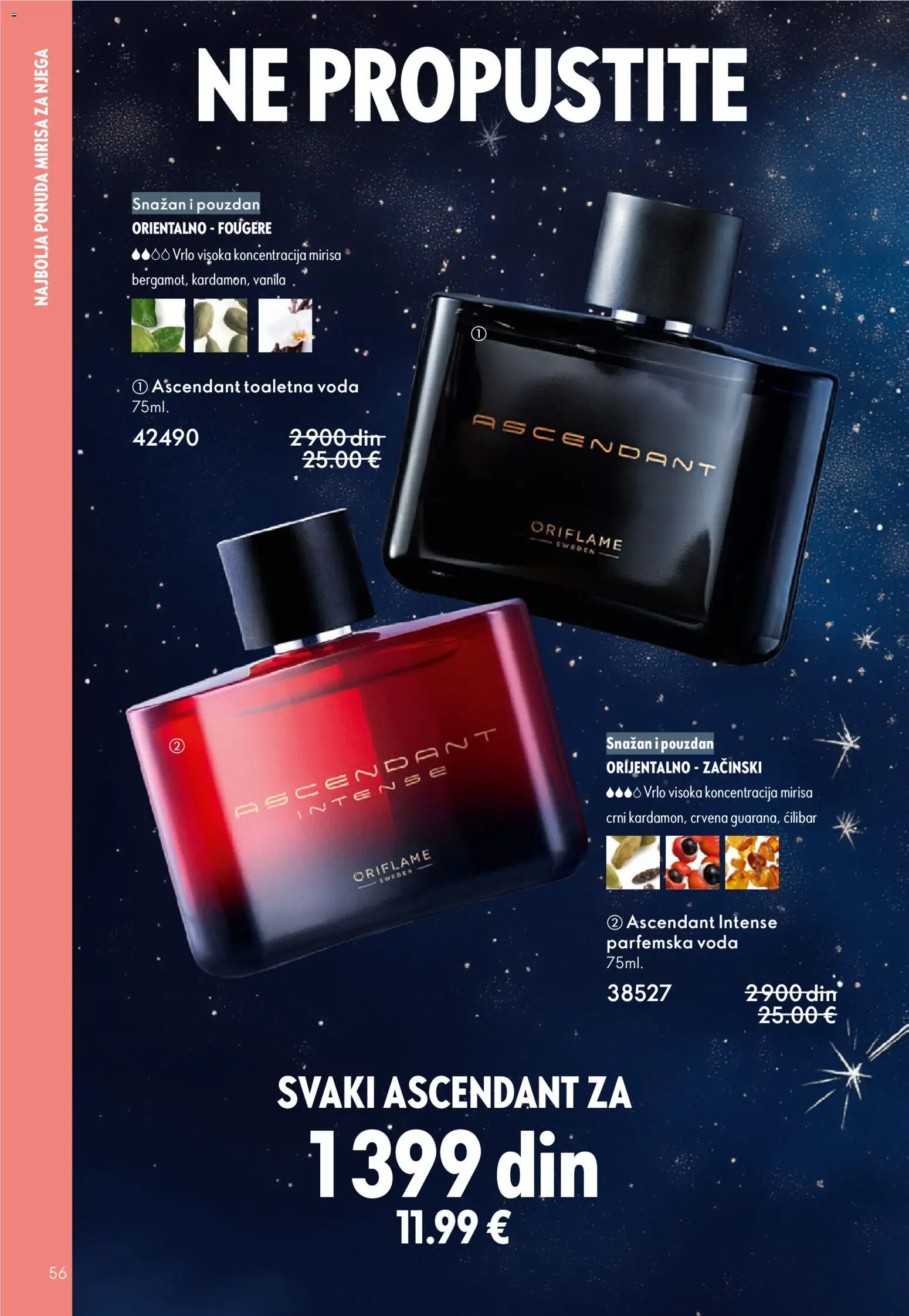 Oriflame katalog - važi od 10.12.2025 | Strana: 56 | Proizvode: Toaletna voda, Voda