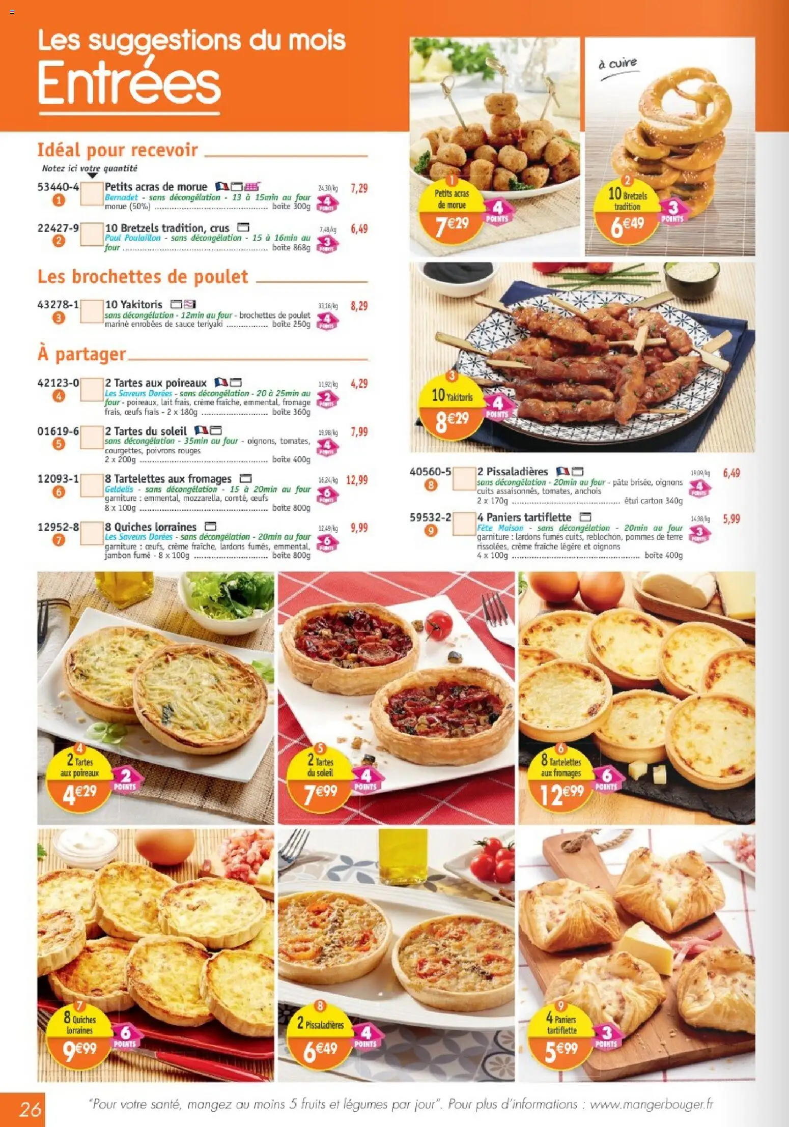 {H1} | Page: 26 | Produits: Four, Anchois, Tartiflette, Œufs