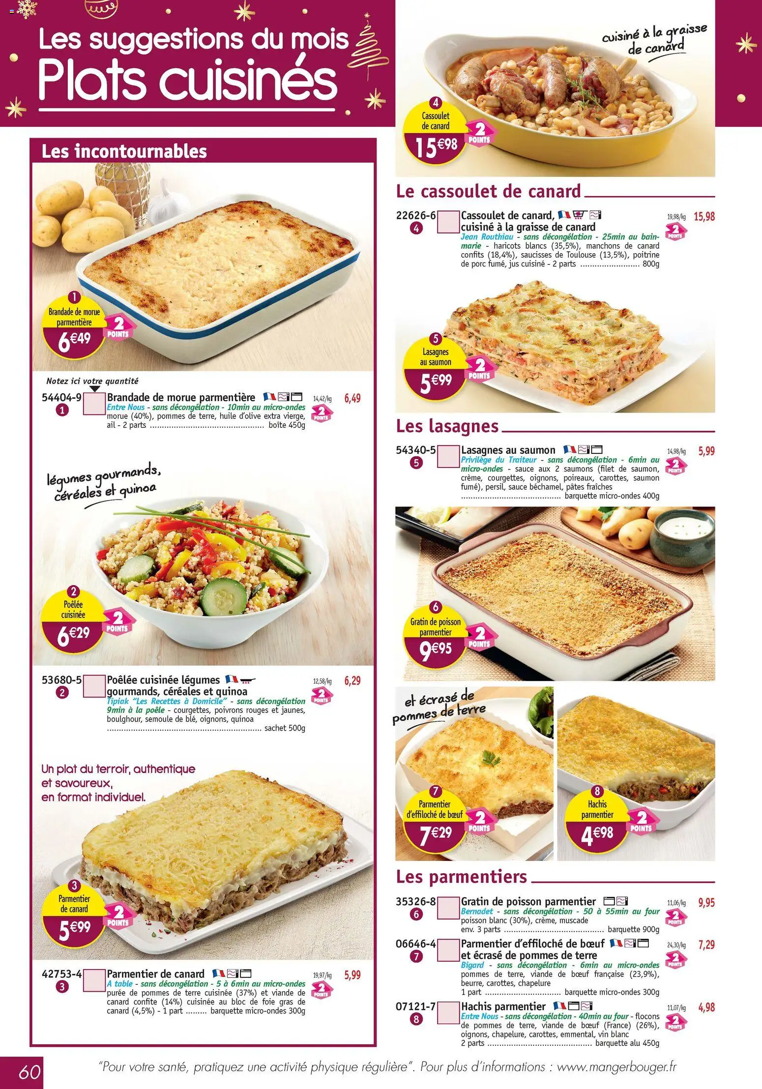 {H1} | Page: 60 | Produits: Graisse de canard, Pâtes fraîches, Poisson, Saumon