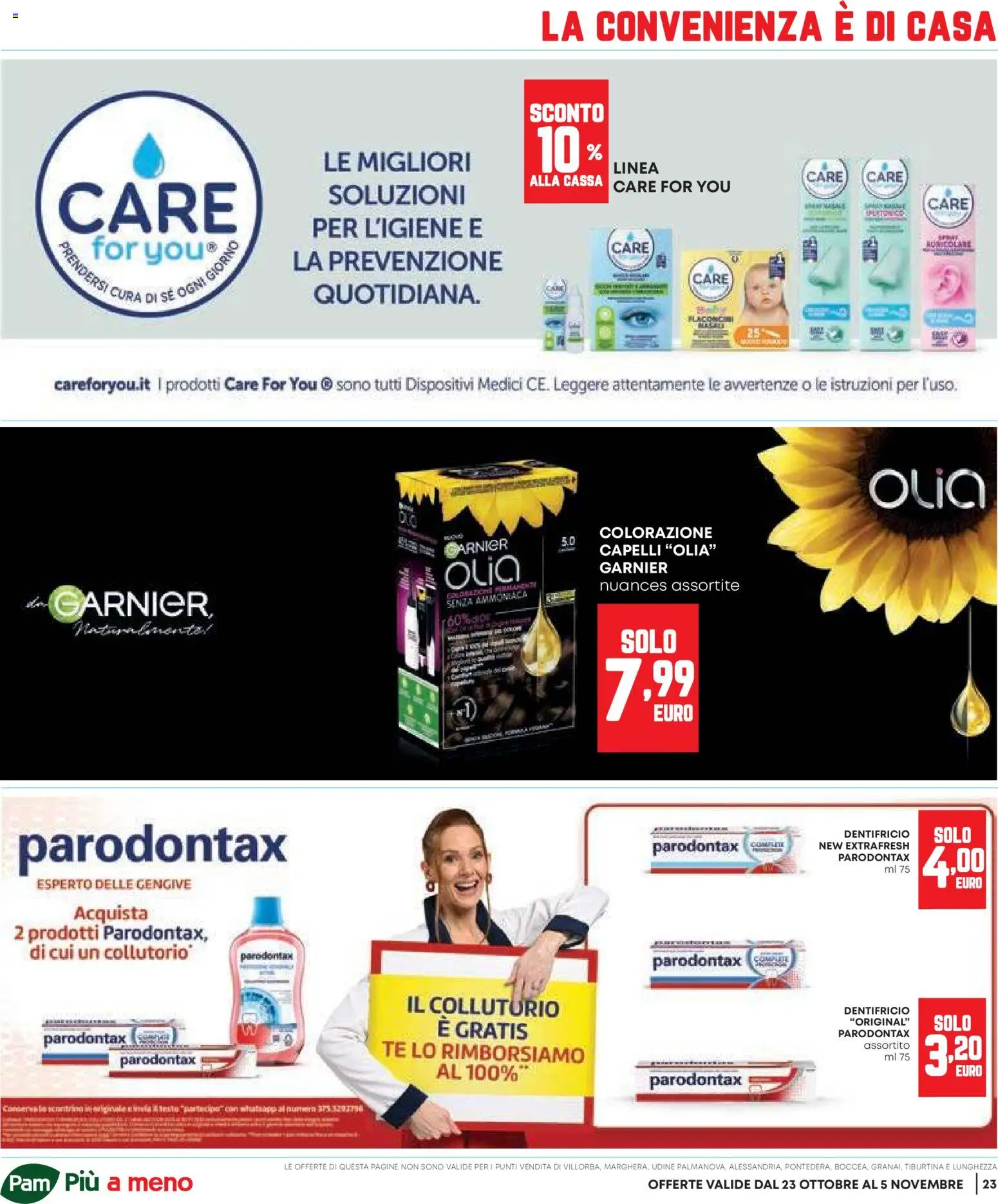 Volantino Panorama del 23.10.2025 | Pagina: 23 | Prodotti: Dentifricio, Collutorio, Tè