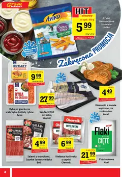 Pogląd oferty "Gram Market Gazetka" - ważna od 08.10.2025 | Strona: 4 | Produkty: Bell, Szynka, Salami, Ryba