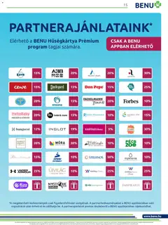 BENU Gyógyszertárak Akciós újság - amely érvényes a következő dátumtól: 01.01.2026 | Oldal: 15