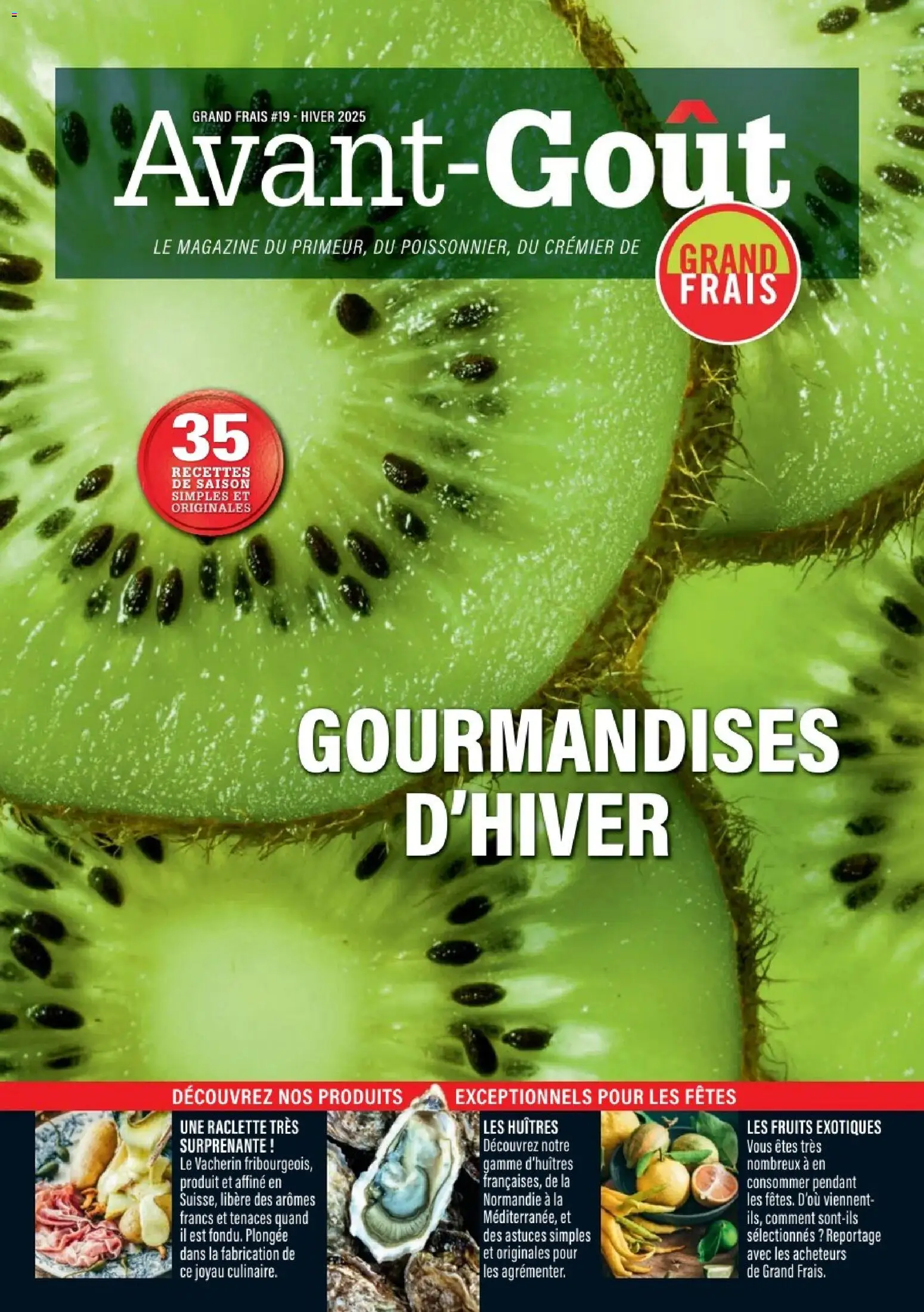 {H1} | Page: 1 | Produits: Raclette, Huîtres, Magazine