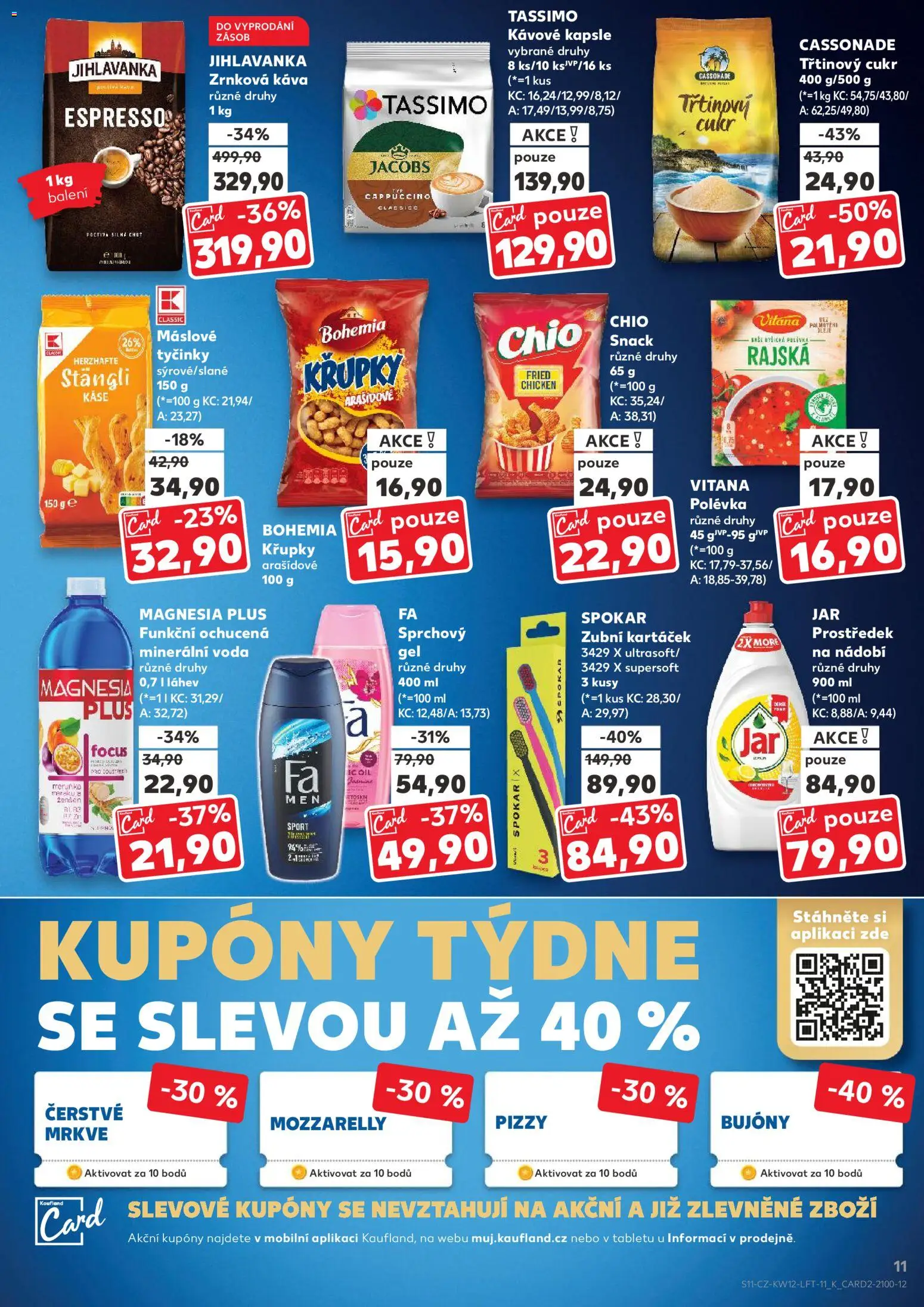 Kaufland leták - Plzeň Bory od 18.03.2026 | Strana: 11 | Produkty: Zubní kartáček, Káva, Magnesia, Kapsle Tassimo