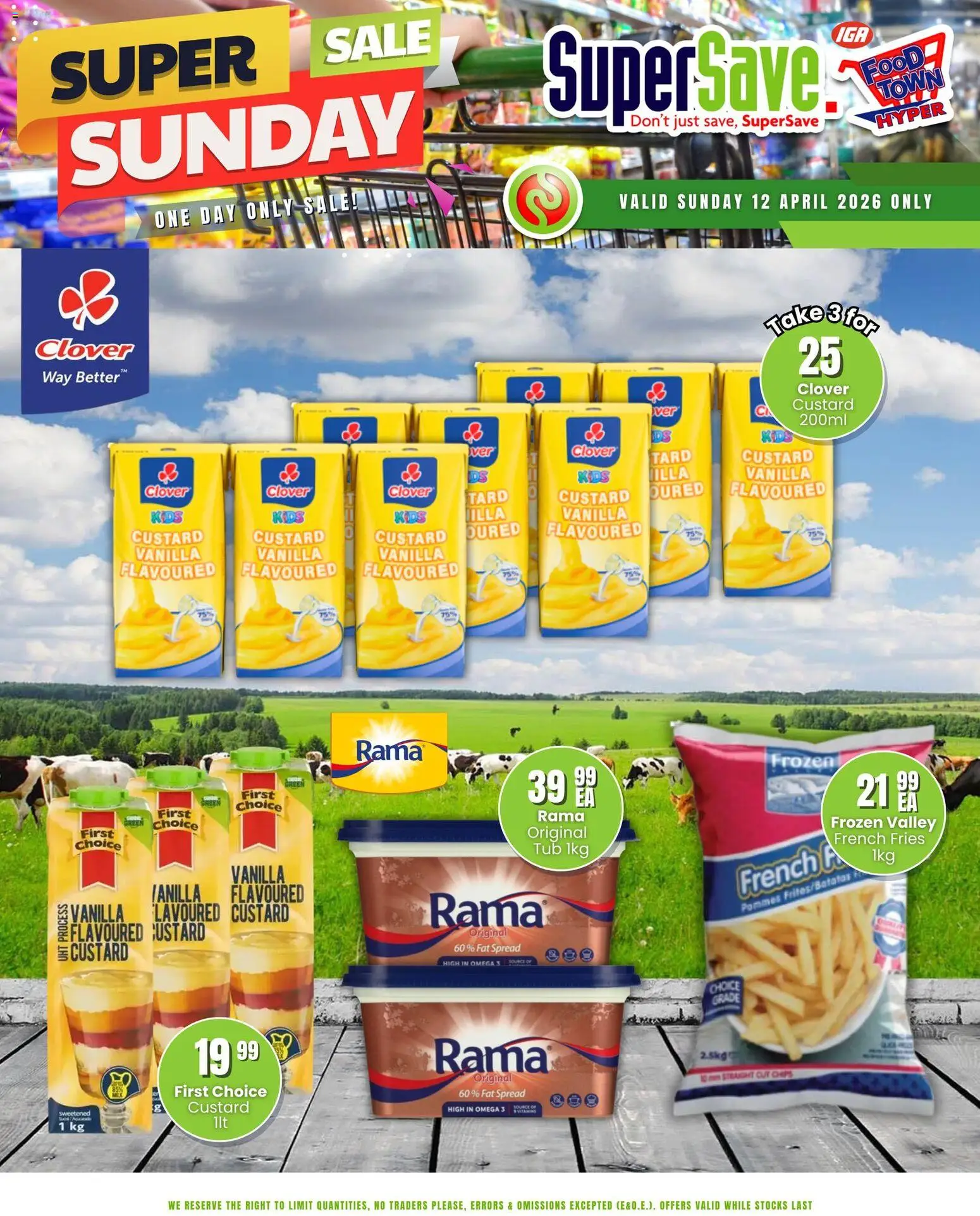 New Super Save catalogue – valid from 12.04.2026 | Page: 2 | Products: Custard, Fat spread