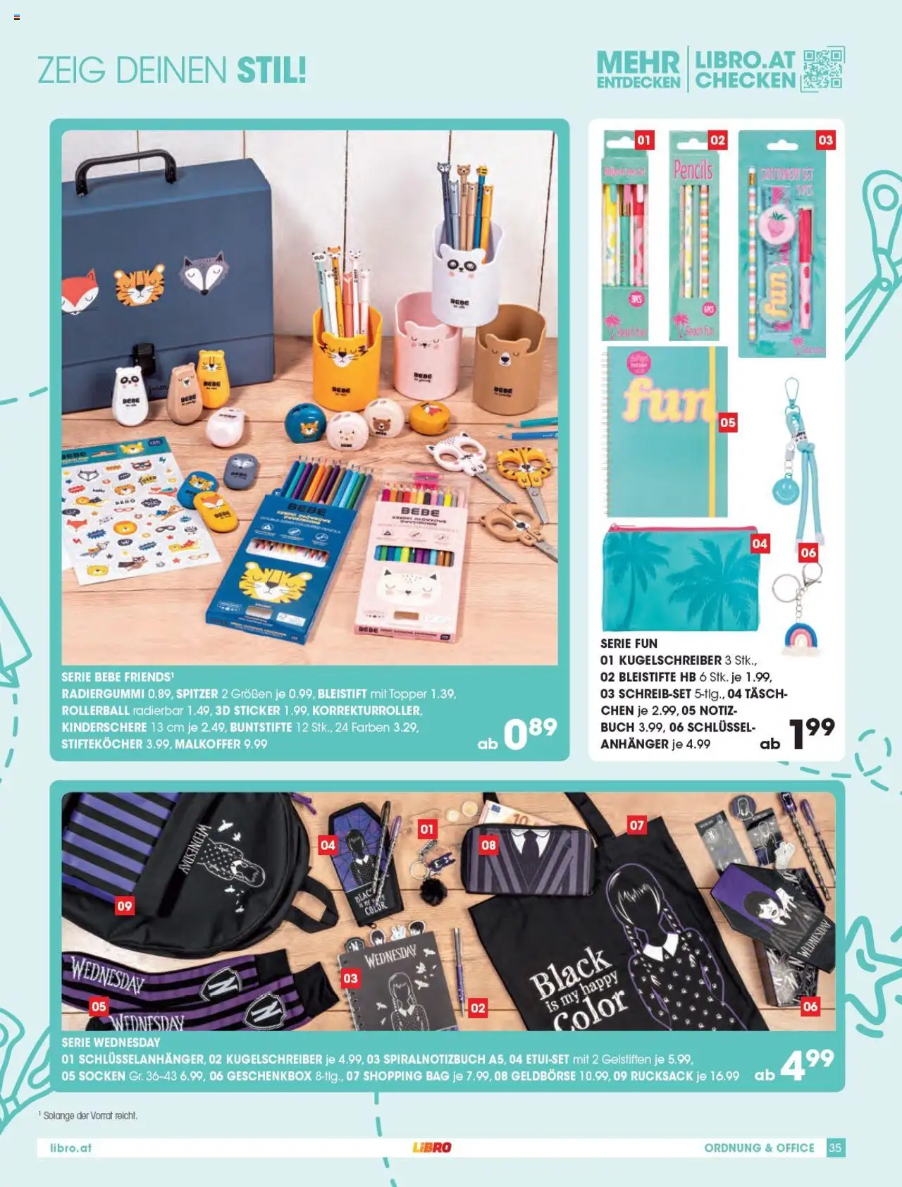 Libro Schulkatalog gültig ab 31.07.2025 | Seite: 35 | Produkte: Socken, Rucksack