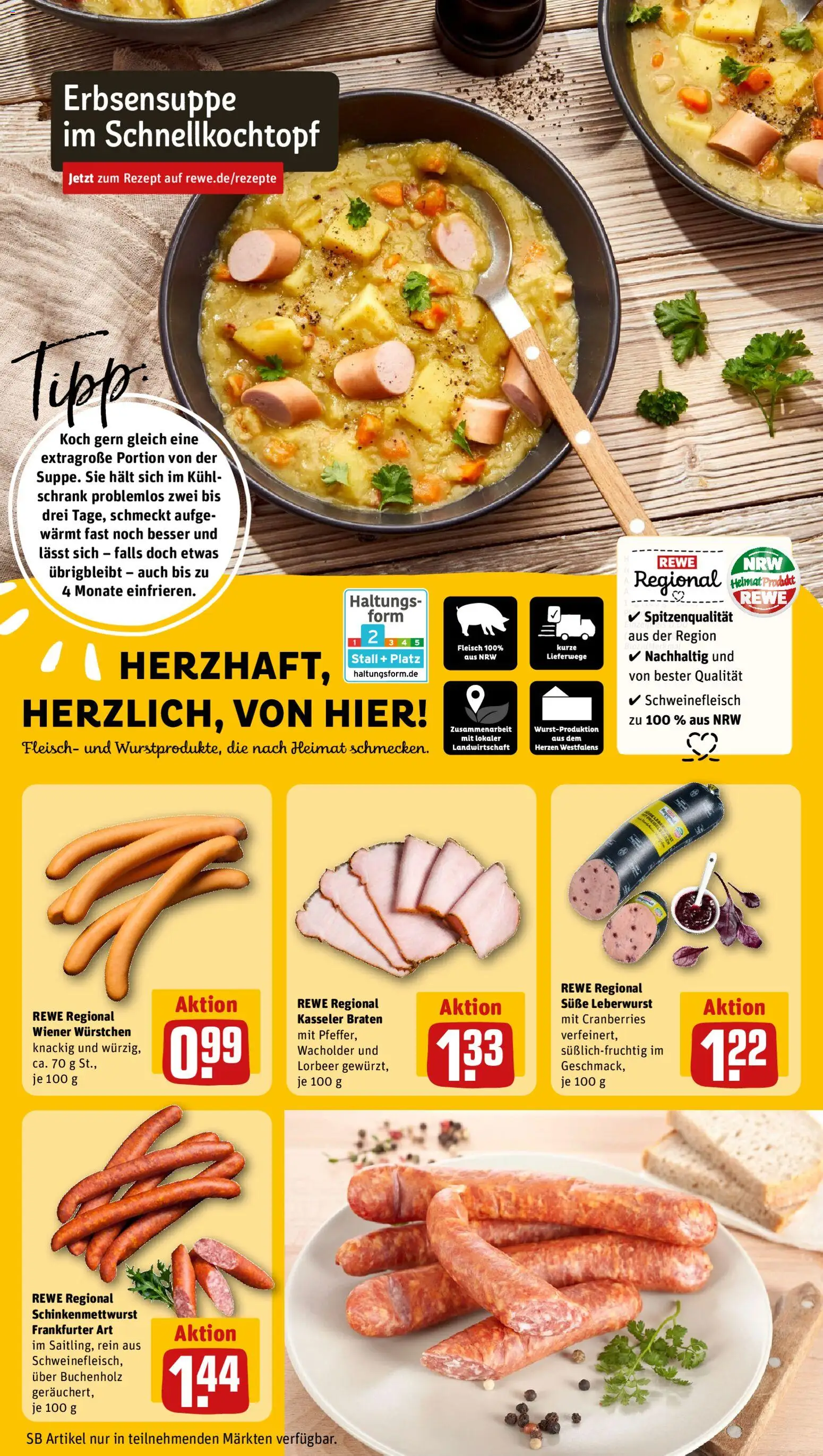 Rewe ihr Kaufpark Prospekt 	 – gültig ab 12.01.2026 | Seite: 11 | Produkte: Wiener wurstchen, Schrank, Schweinefleisch, Fleisch