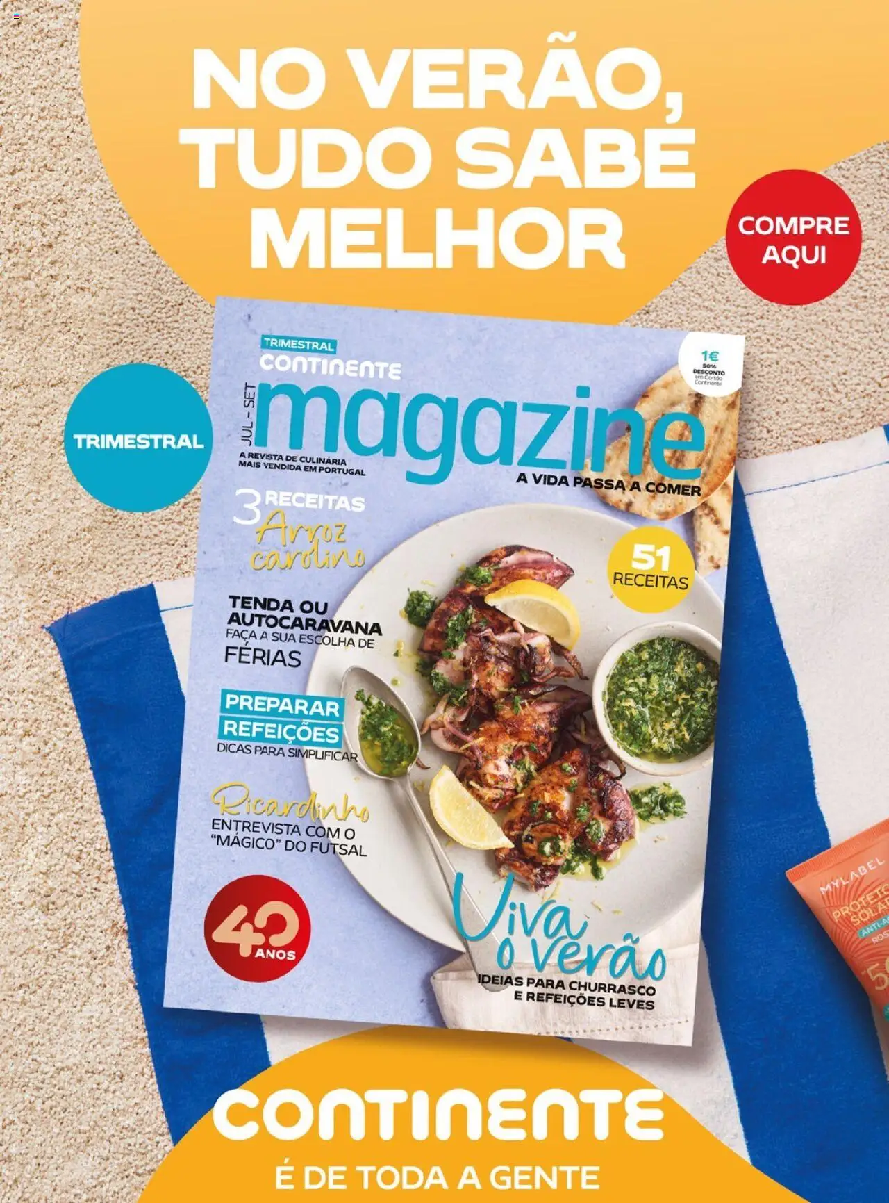 Continente - Magazine │ válido de 01.07.2025 | Página: 22 | Produtos: Faca, Tenda, Arroz