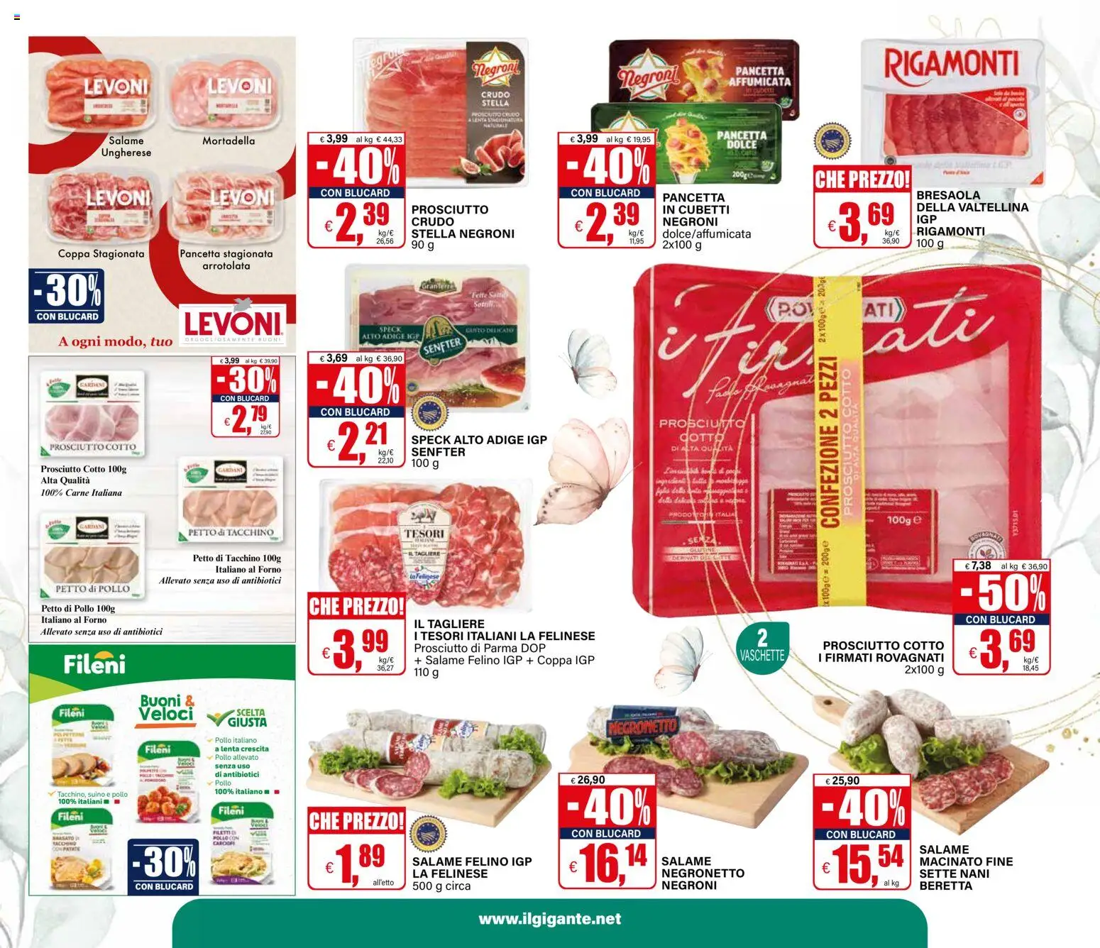 Volantino Il Gigante del 26.03.2026 | Pagina: 25 | Prodotti: Pollo, Bresaola, Tacchino, Mortadella
