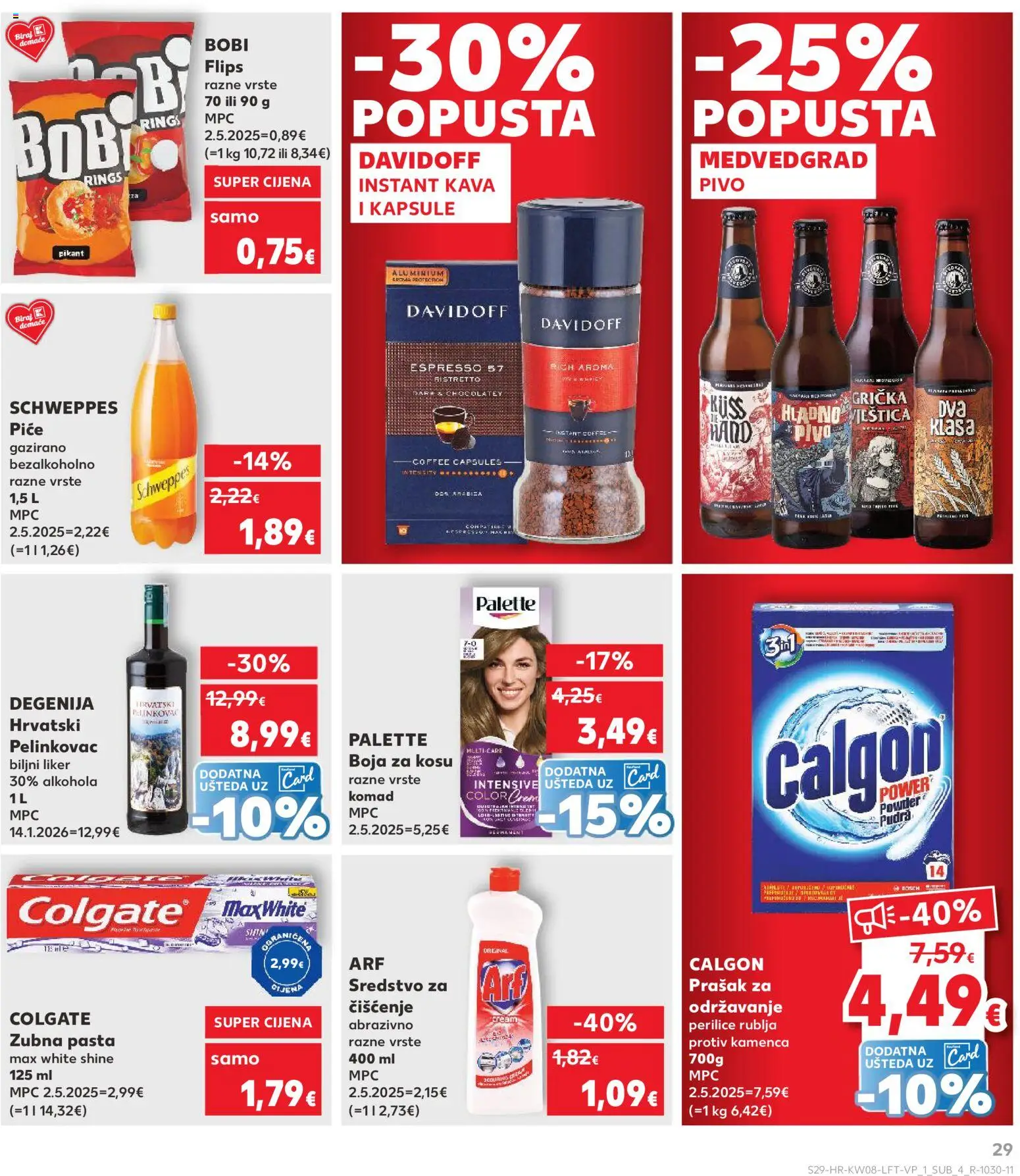 Kaufland katalog | vrijedi od 18.02.2026 | Stranica: 29 | Proizvodi: Perilice rublja, Boja za kosu, Pivo, Liker