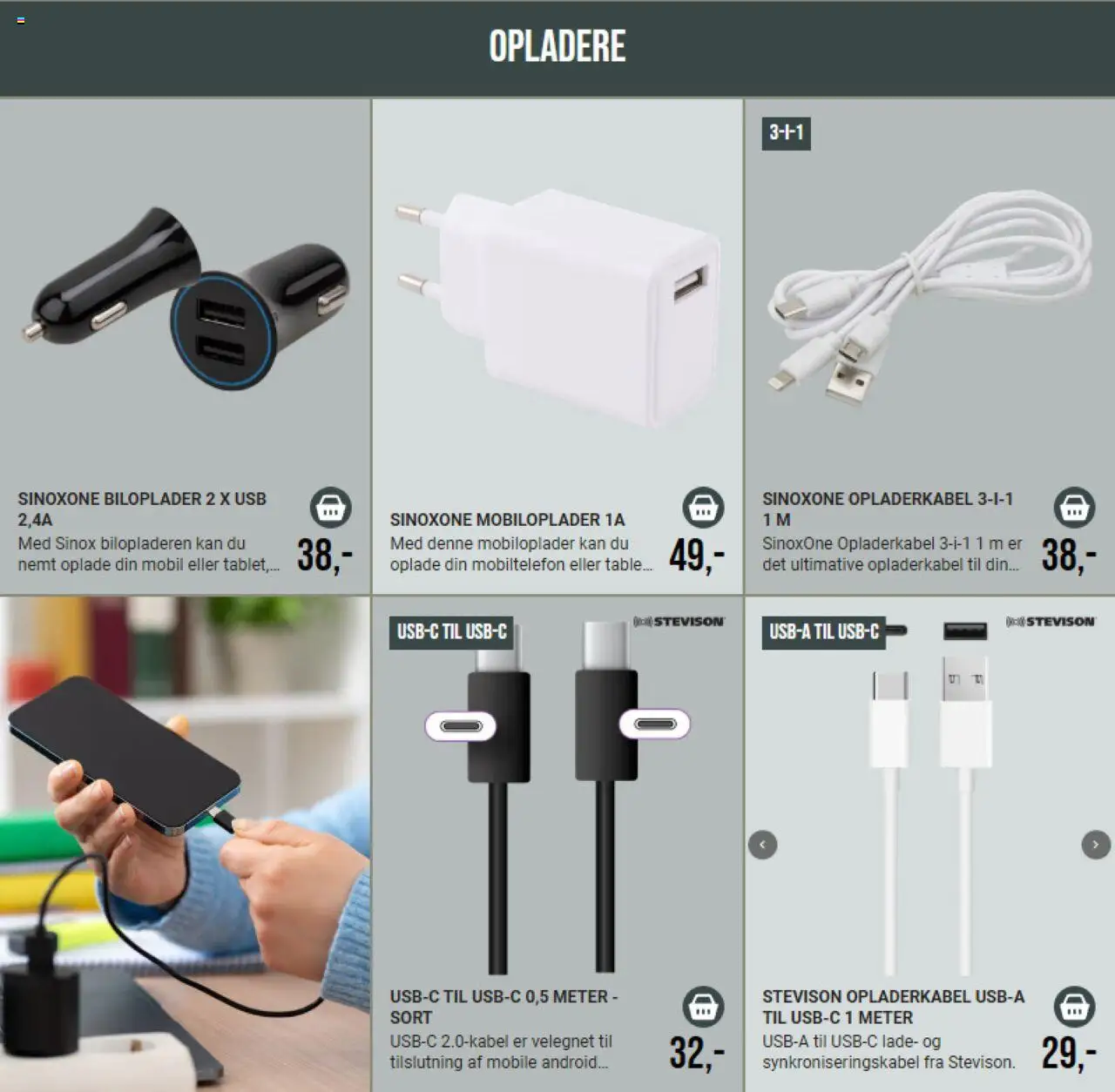 Harald Nyborg tilbudsavis – gyldig fra 01.10.2025 | Side: 13 | Produkter: Opladere, USB