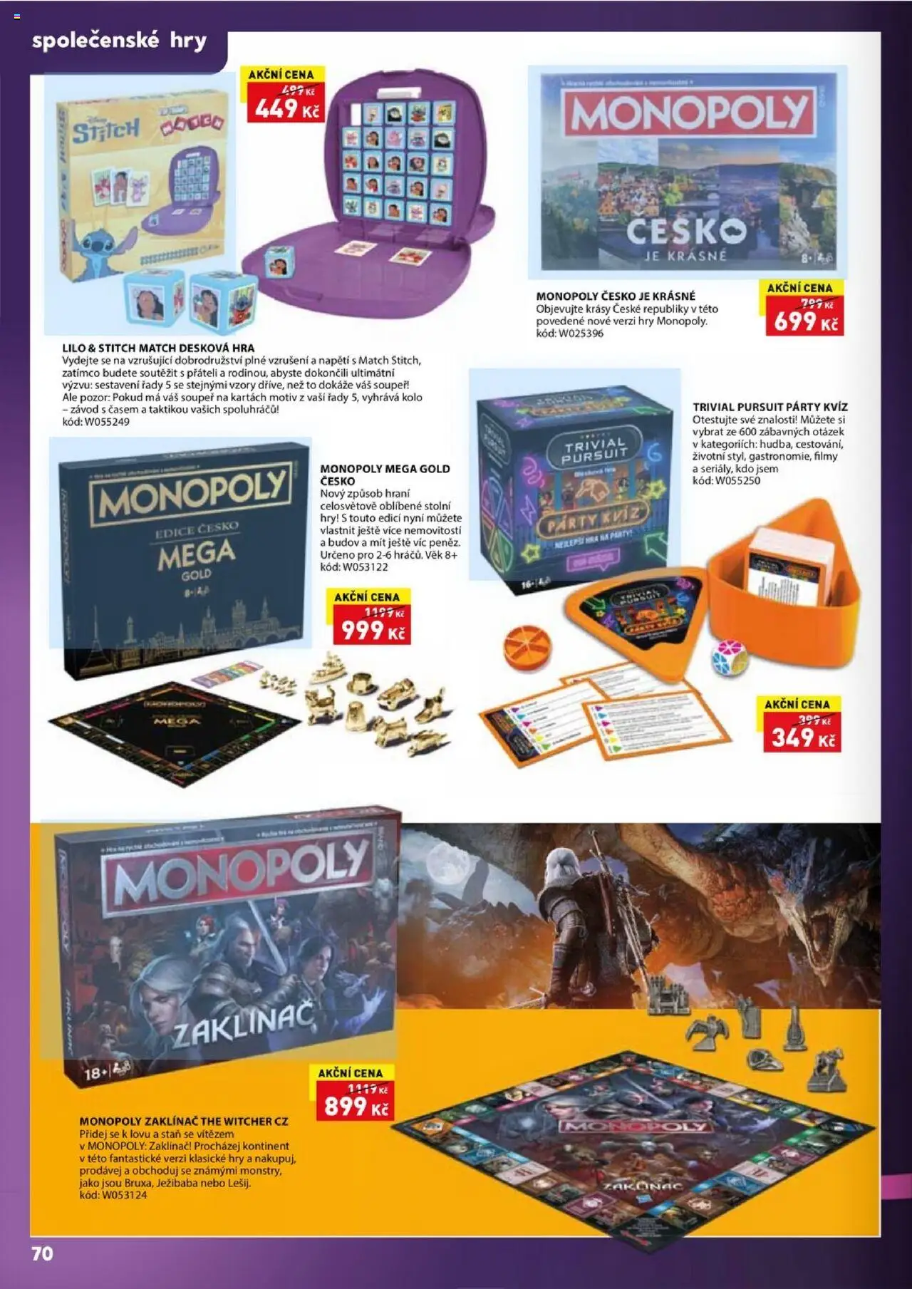 Wiky katalog - Vánoce 2025 od 14.10.2025 | Strana: 70 | Produkty: Kolo, Hra, Stan, Stitch