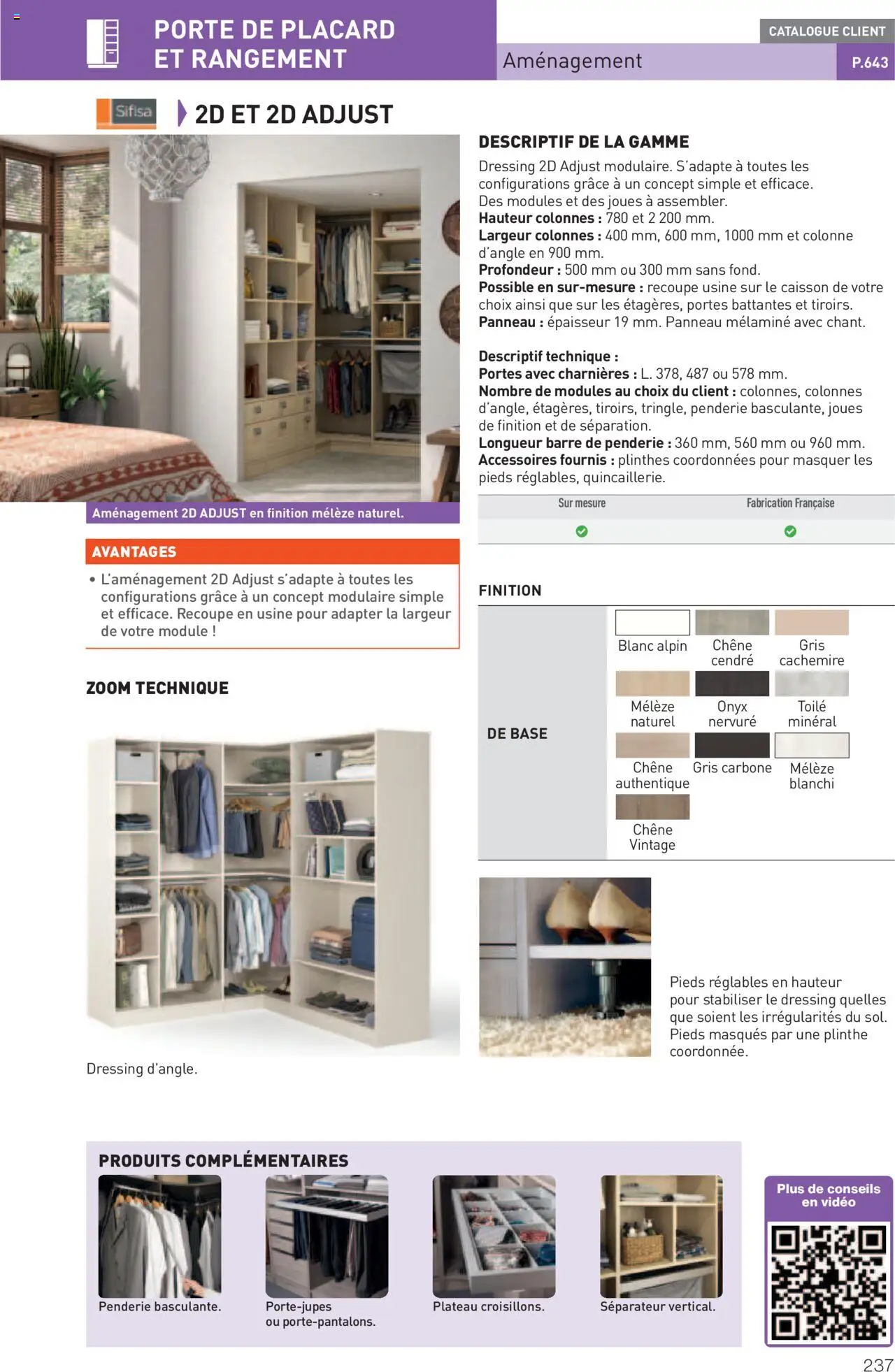  | Page: 237 | Produits: Base, Plateau, Portes, Dressing