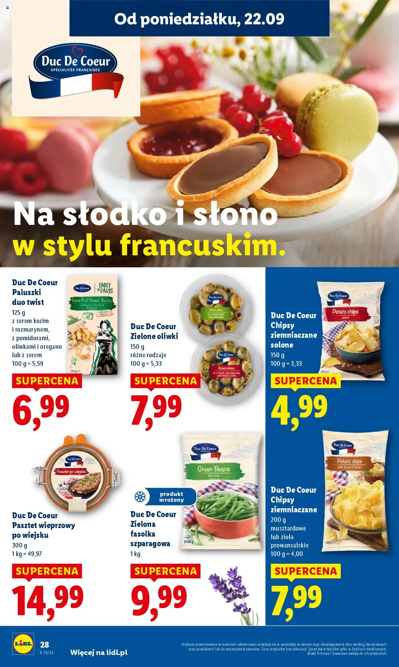 Lidl Gazetka od 22.09.2025 | Strona: 34 | Produkty: Chipsy, Oregano, Zioła prowansalskie, Fasolka szparagowa