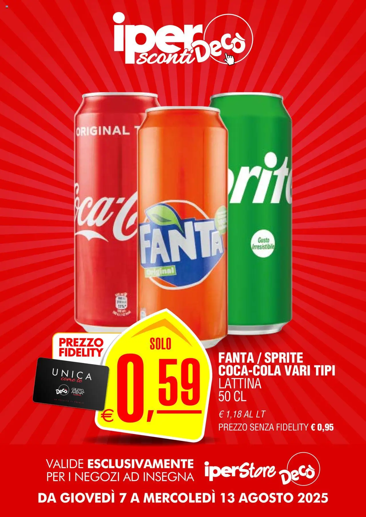 Volantino Decò del 07.08.2025 | Pagina: 9 | Prodotti: Tè, Fanta