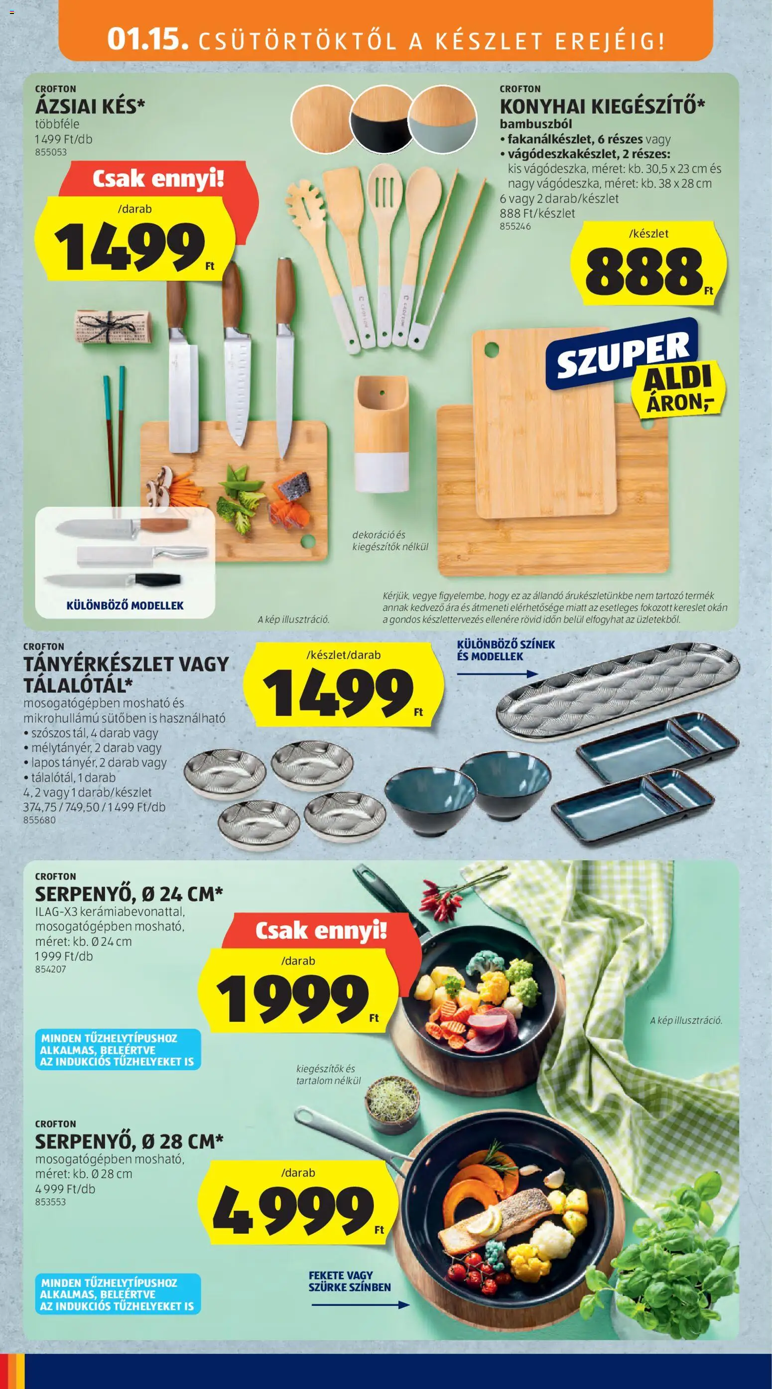 Aldi akciós ujság - amely érvényes a következő dátumtól: 15.01.2026 | Oldal: 4 | Termékek: Tányérkészlet, Dekoráció