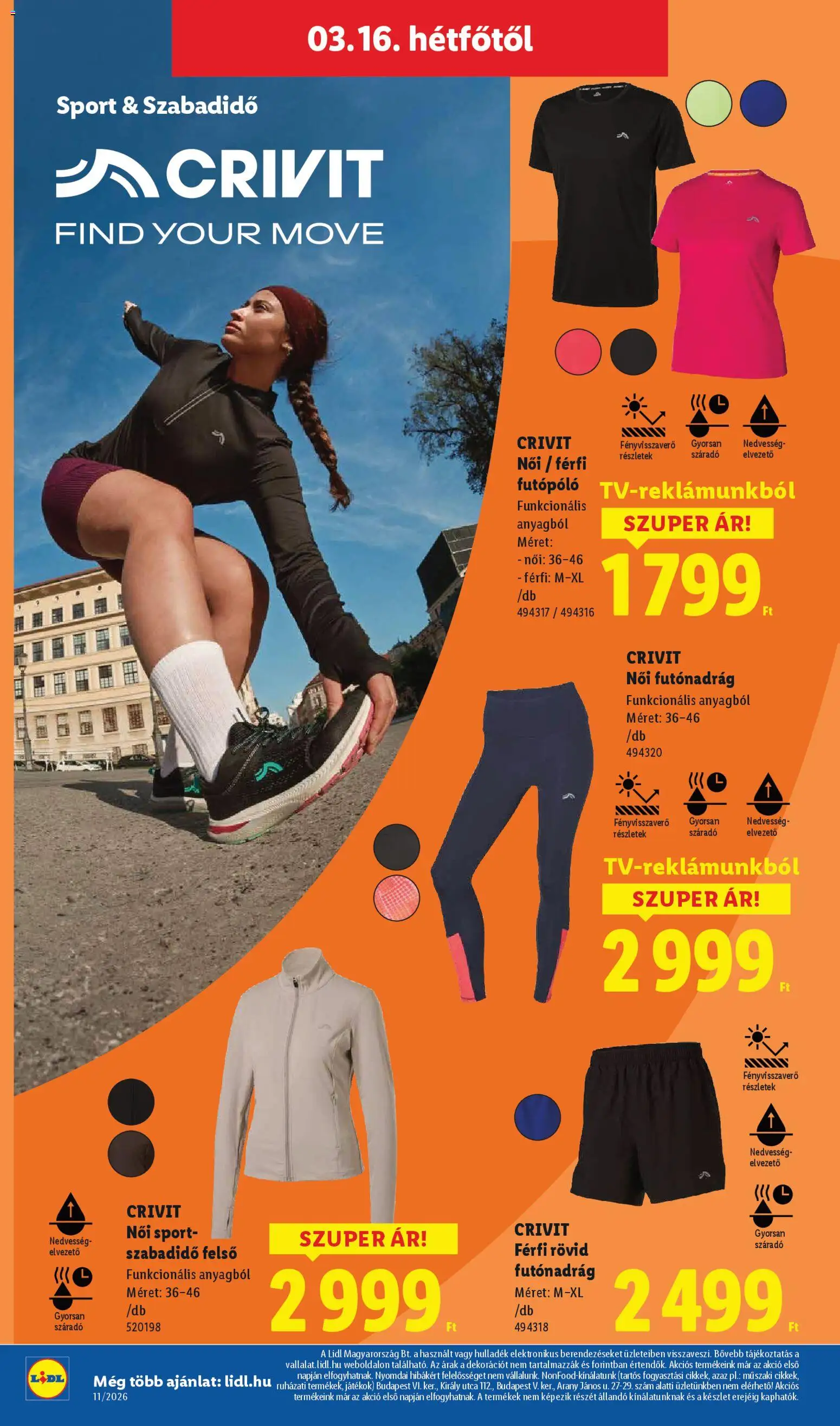 Lidl akciós ujság - amely érvényes a következő dátumtól: 12.03.2026 | Oldal: 64 | Termékek: Játékok, Leggings