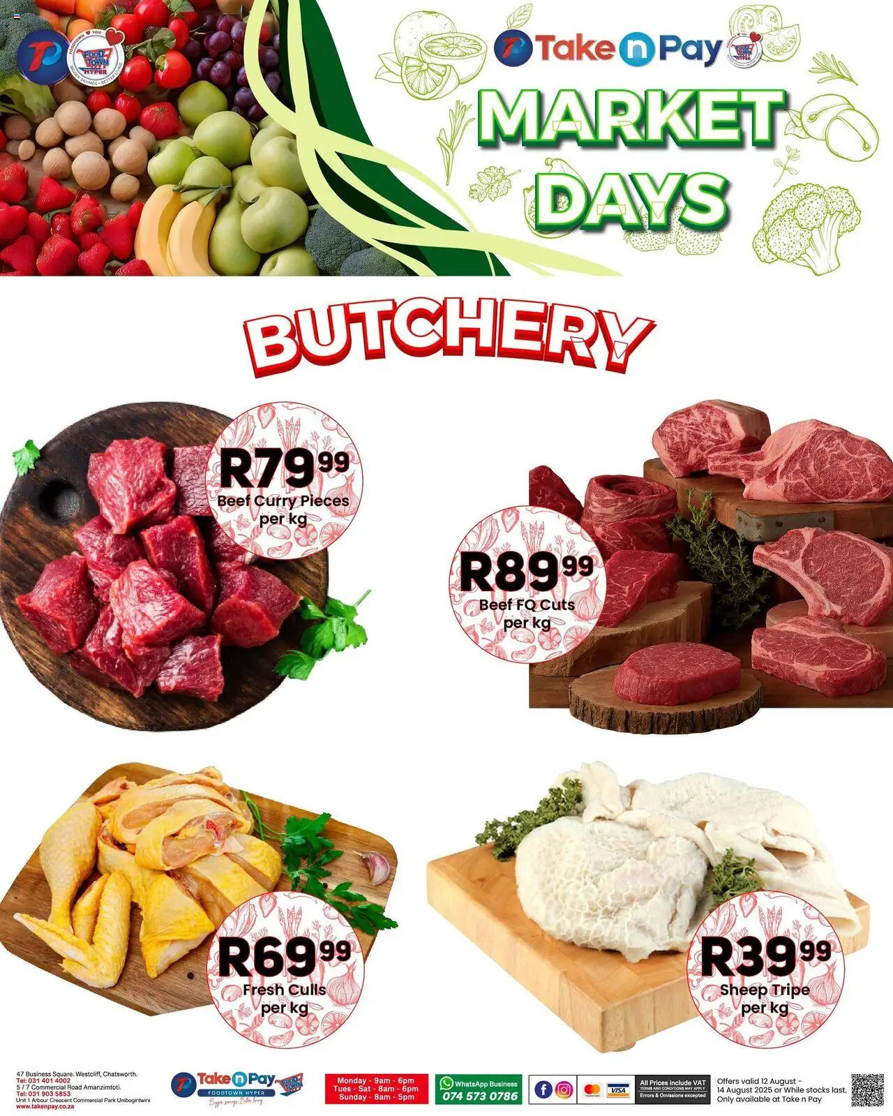 Take n Pay Market Day │ valid from 12.08.2025 | Page: 9 | Products: Beef