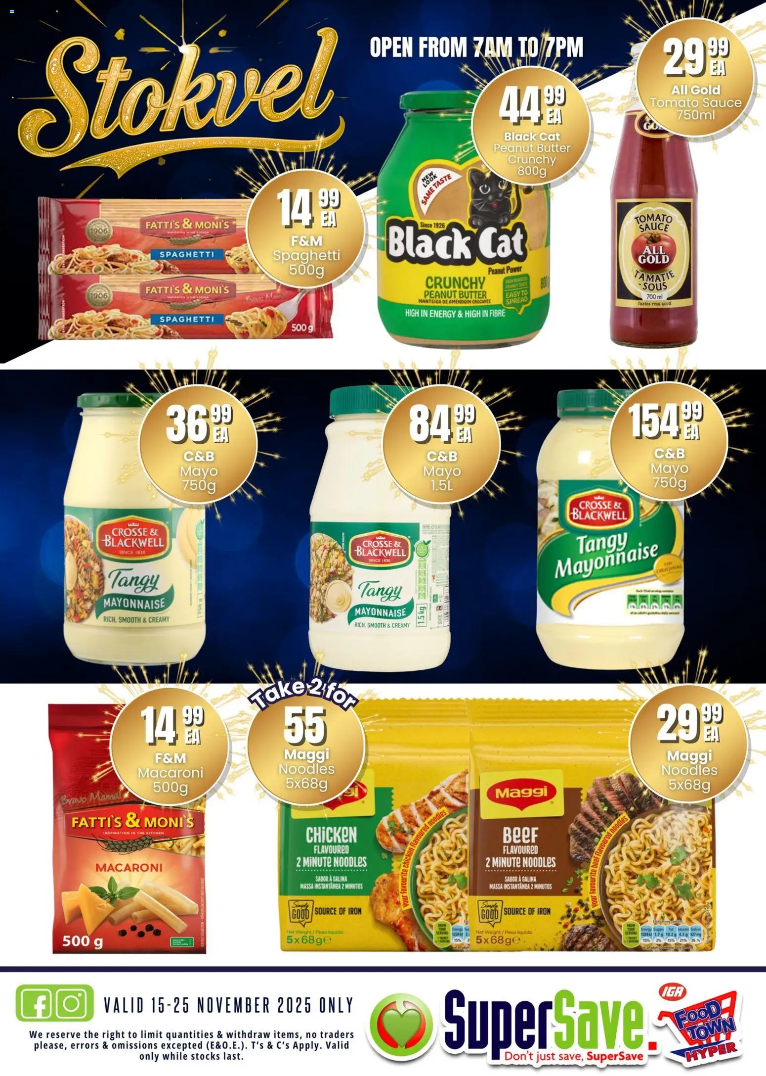 New Super Save catalogue – valid from 15.11.2025 | Page: 7 | Products: Chicken, Noodles, Beef, Sauce