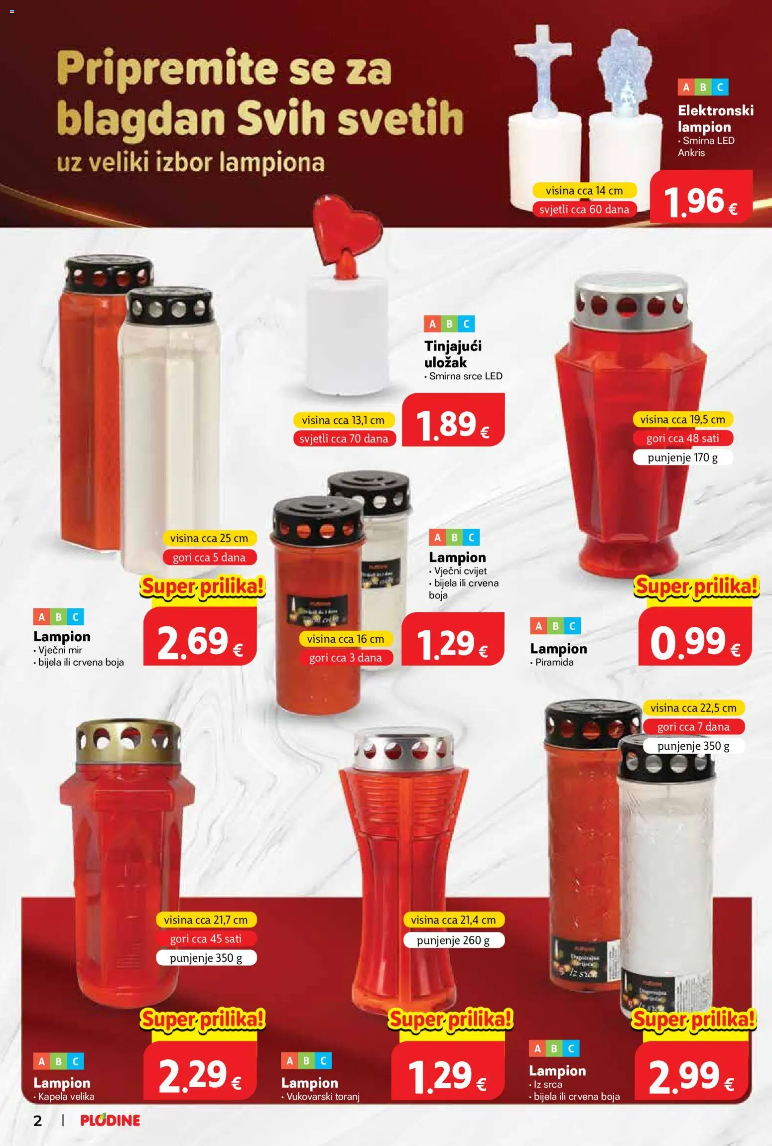 Plodine katalog | vrijedi od 29.10.2025 | Stranica: 2 | Proizvodi: Lampion