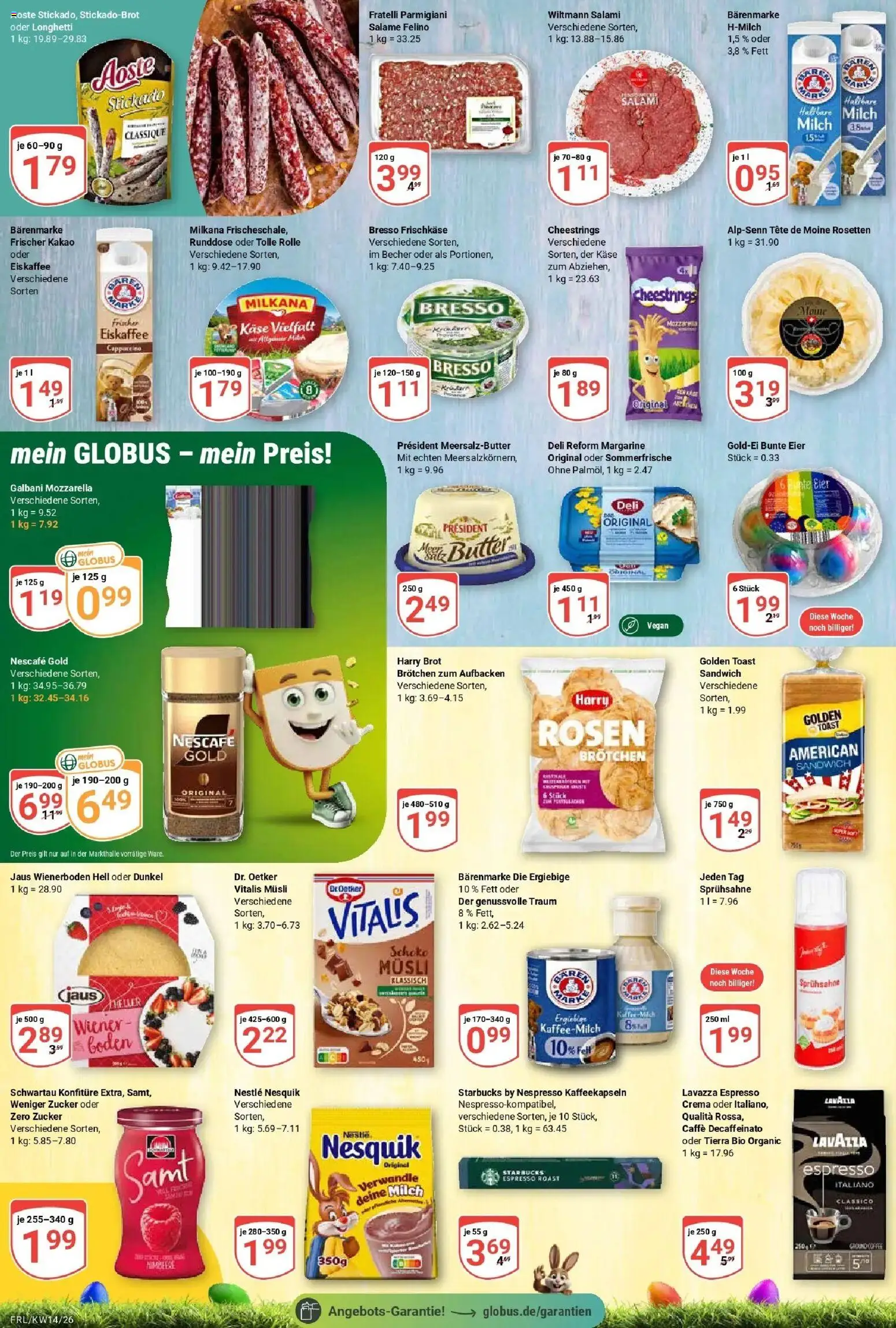 Globus prospekt Freilassing	 – gültig ab 30.03.2026 | Seite: 17 | Produkte: Lavazza, Nescafe, Kaffee, Deli reform