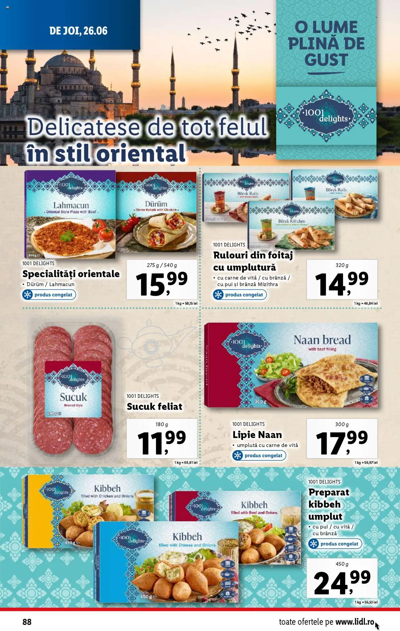 Catalog Lidl – valabil de la 23.06.2025 | Pagină: 88 | Produse: Delgeç, Hacıyatmaz Kedi Oyuncağı, Brânză, Carne De Vită