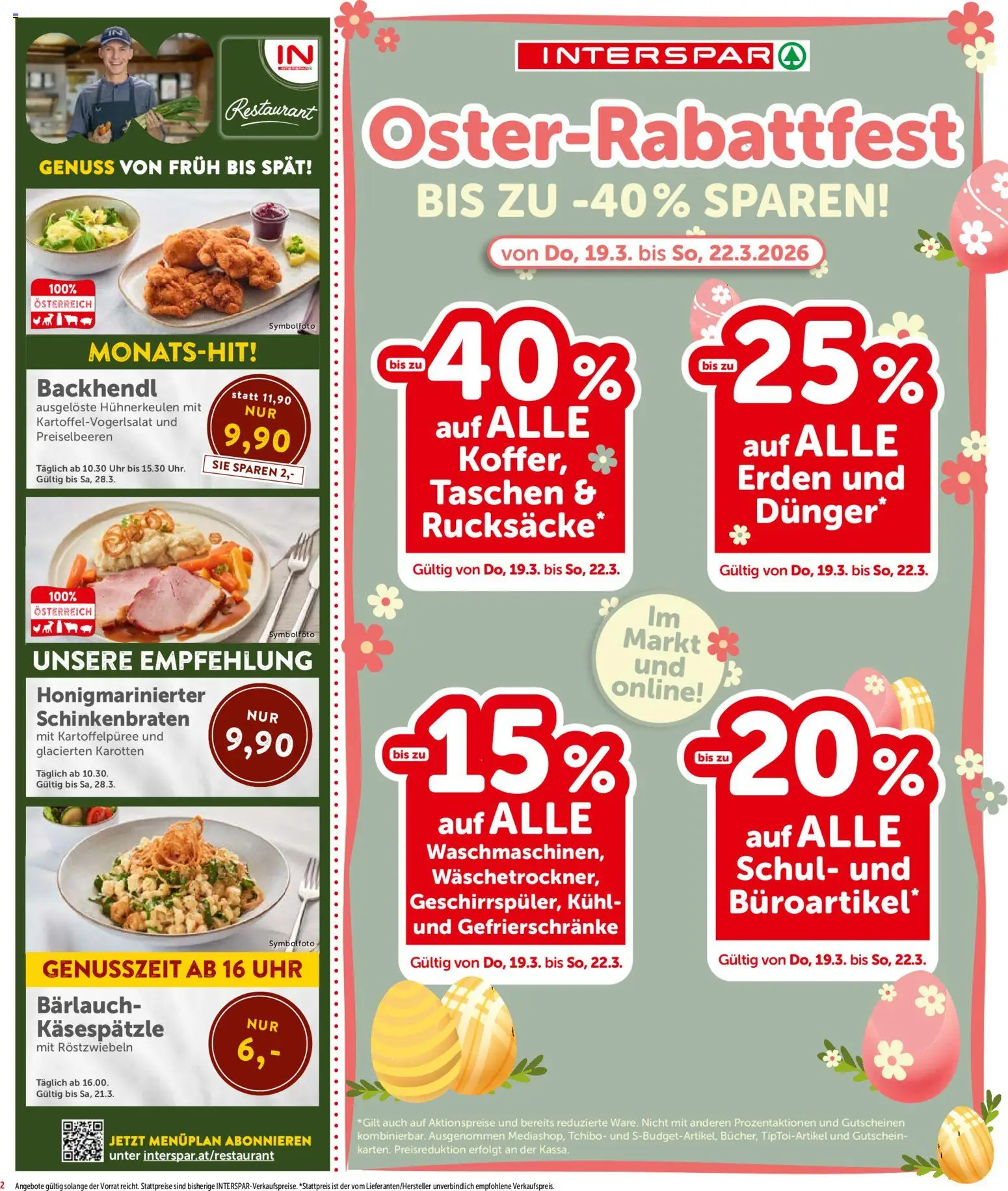 Interspar Flugblatt - Vorarlberg gültig ab 17.03.2026 | Seite: 2 | Produkte: Uhr