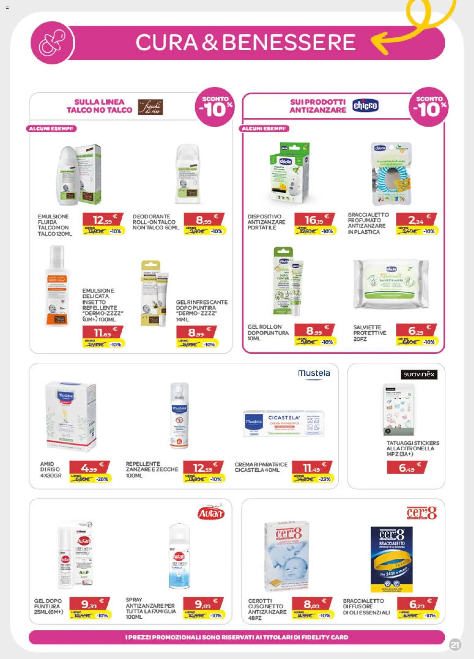 Volantino Bimbo store del 02.04.2026 | Pagina: 21 | Prodotti: Deodorante, Talco, Antizanzare, Cerotti