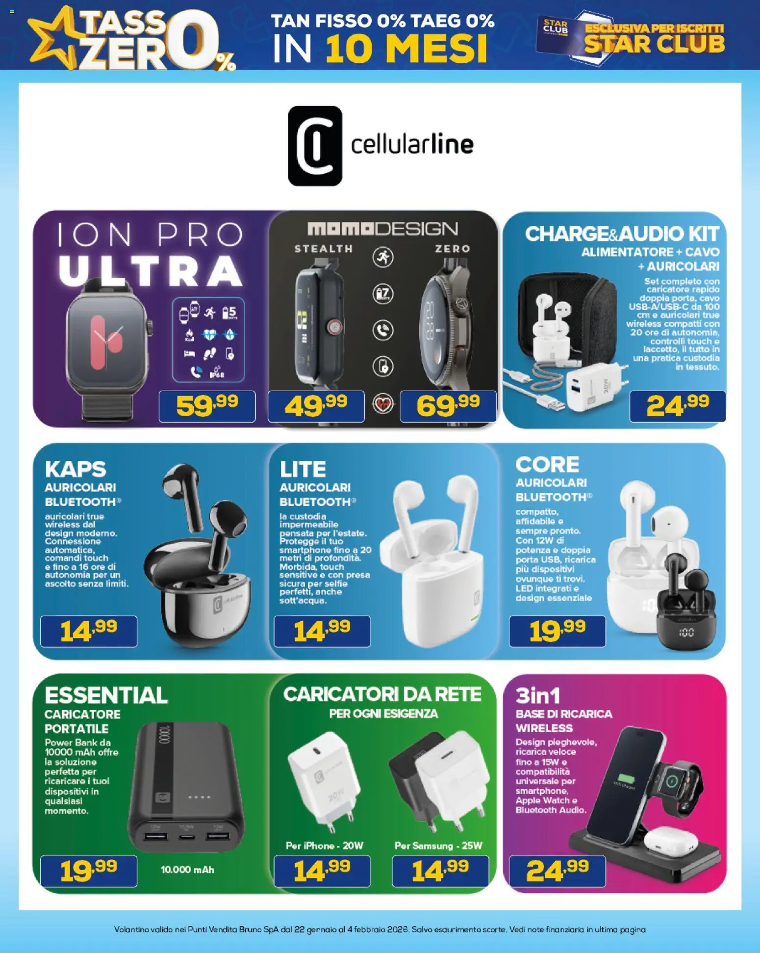 Volantino Euronics del 22.01.2026 | Pagina: 33 | Prodotti: Auricolari, Iphone, Cavo, Samsung