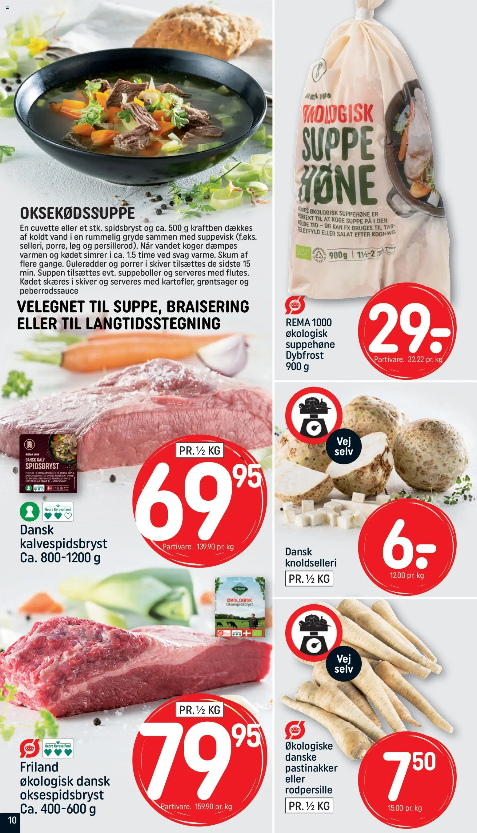Rema 1000 tilbudsavis – gyldig fra 18.01.2026 | Side: 10 | Produkter: Gulerødder, Løg, Porrer, Suppe