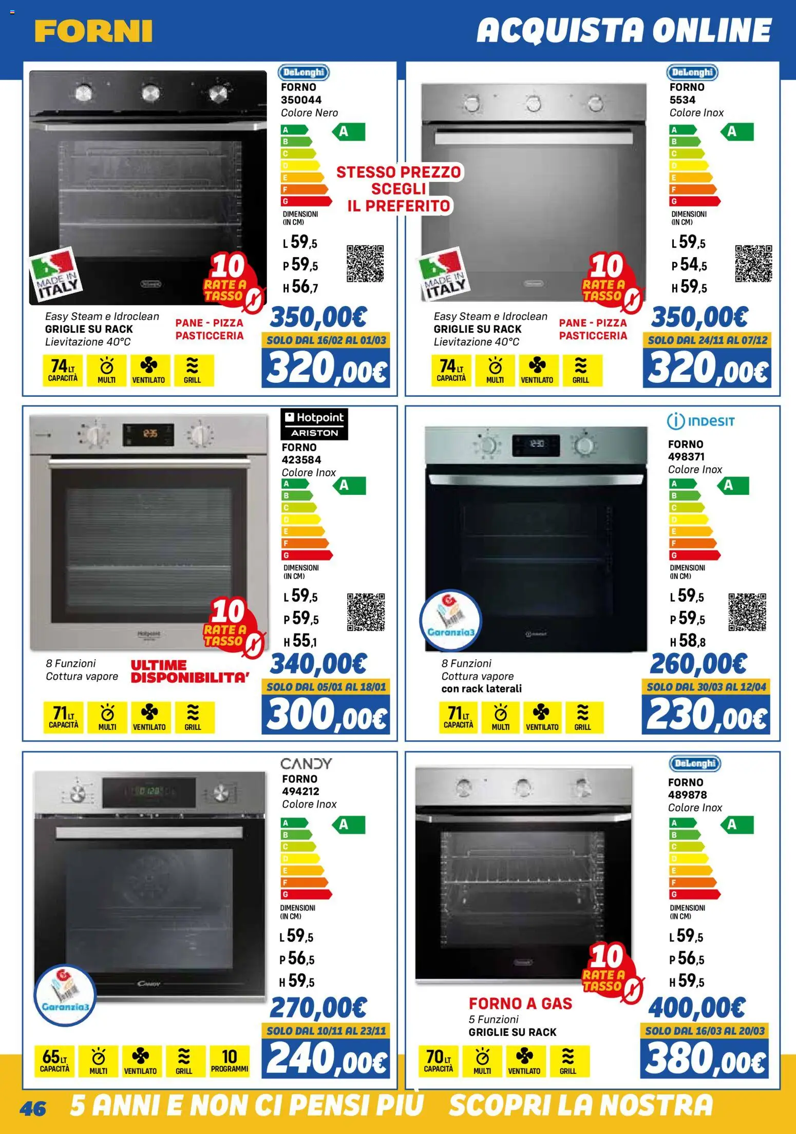 Volantino Orizzonte del 01.11.2025 | Pagina: 46 | Prodotti: Pane, Pizza, Forno