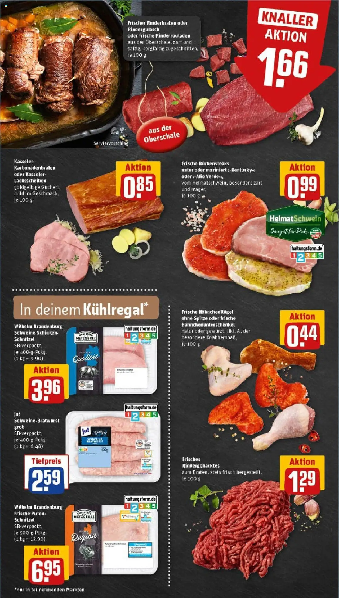 Rewe prospekt Herdecke	 – gültig ab 28.09.2025 | Seite: 6 | Produkte: Rinderrouladen, Rinderbraten, Schnitzel, Steak