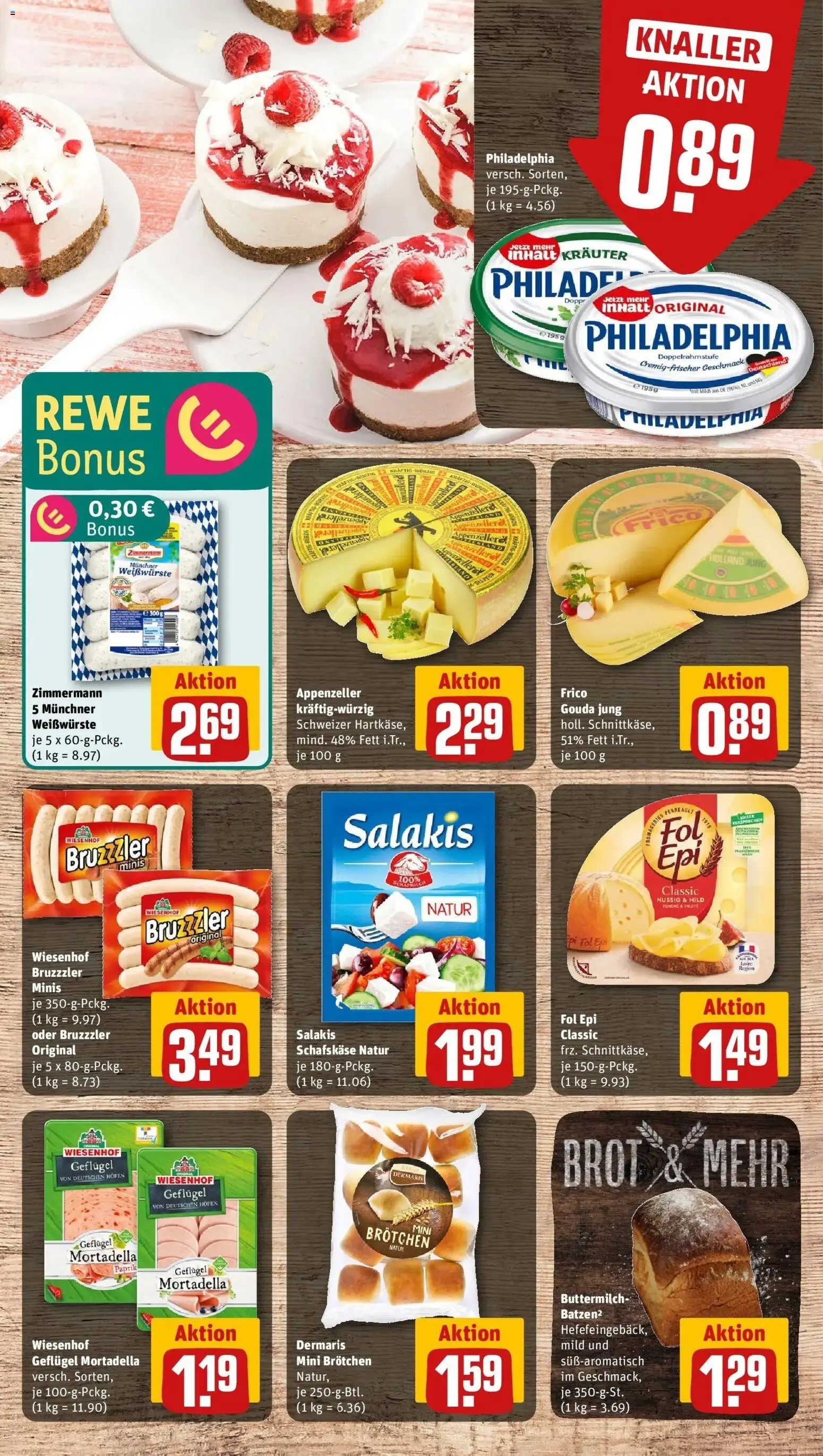 Rewe Prospekt Berlin / Lichtenberg	 – gültig ab 30.03.2026 | Seite: 13 | Produkte: Buttermilch, Milch, Philadelphia, Schafskase