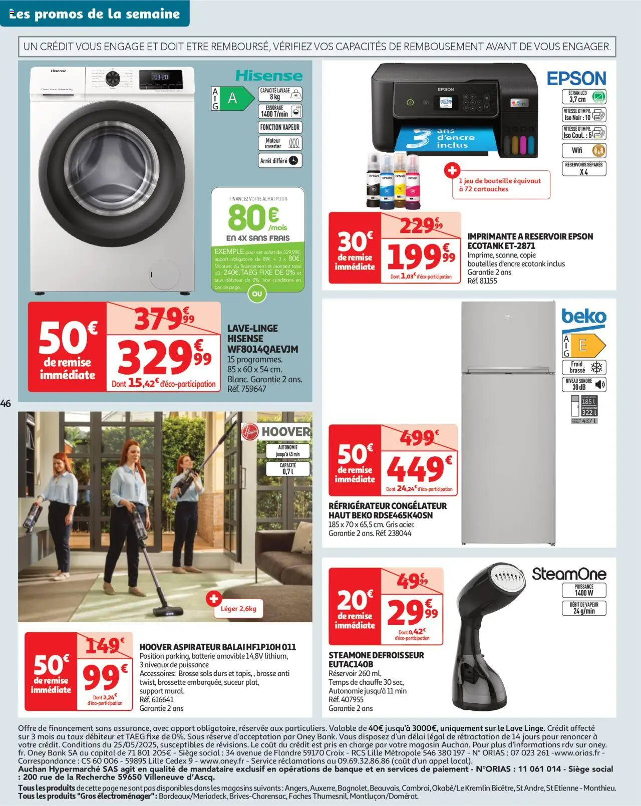  | Page: 46 | Produits: Aspirateur, Balai, Aspirateur balai, Batterie