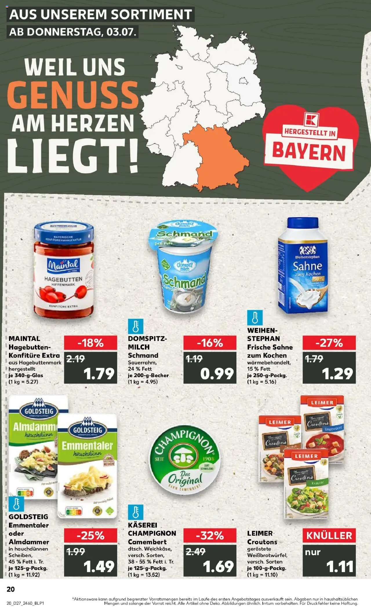 Kaufland prospekt Nördlingen	 - gültig ab dem 06.07.2025 | Seite: 35 | Produkte: Milch, Sahne