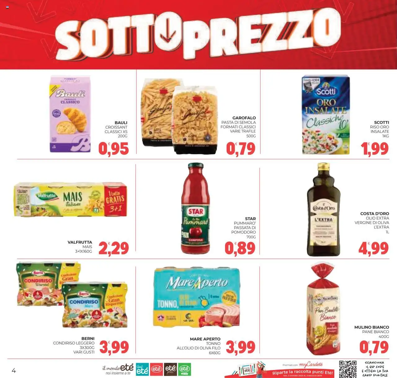 Volantino Eté del 05.08.2025 | Pagina: 4 | Prodotti: Pomodoro, Pasta, Tonno, Biberon