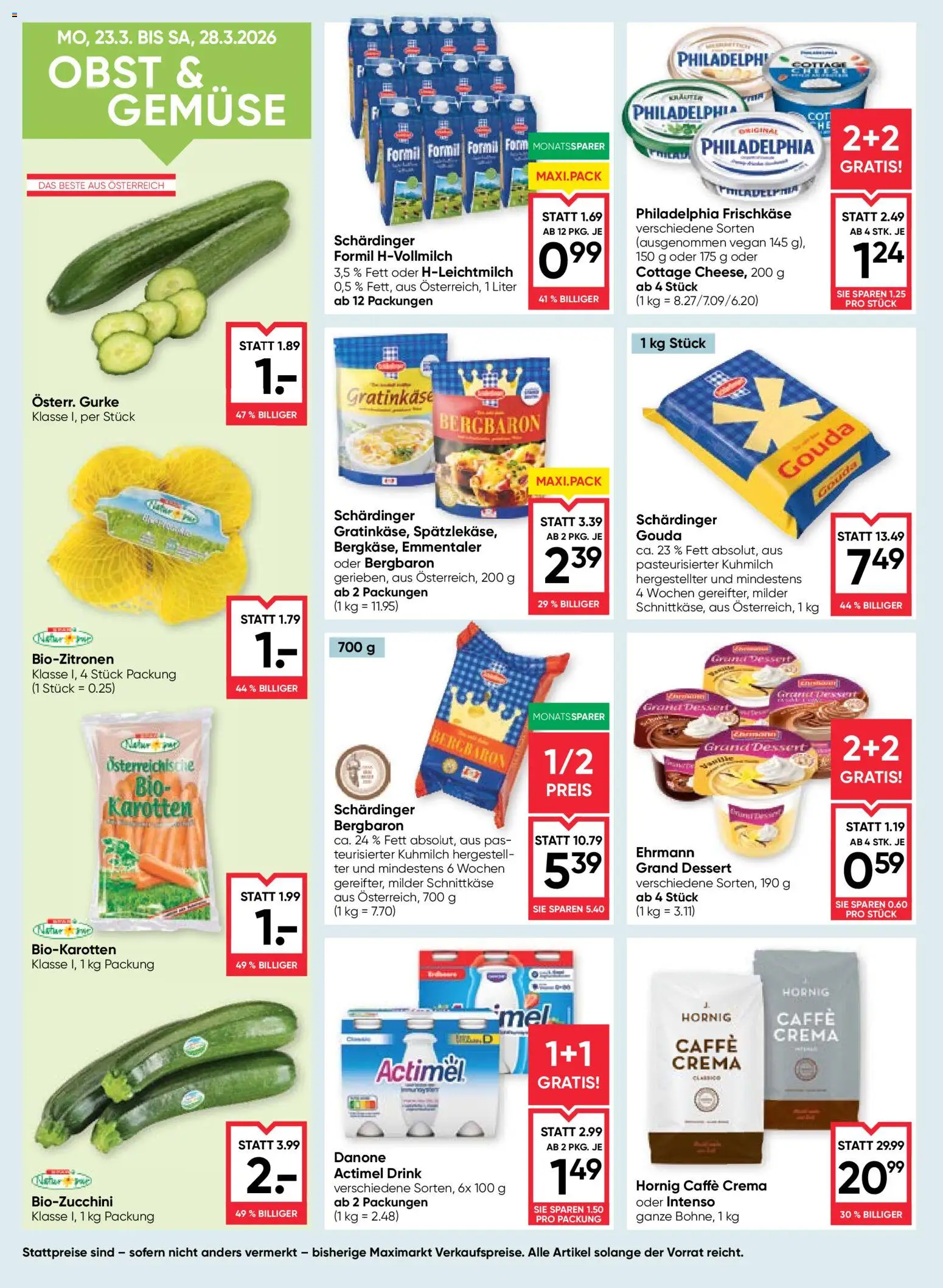 Die besten Angebote | Maximarkt Flugblatt ab 26.03.2026 | - Jetzt stöbern! | Austria