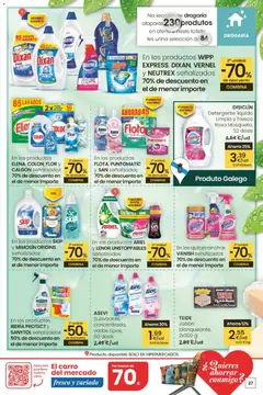 Vista previa Eroski ¿Quieres ahorrar conmigo? válido desde el 26.03.2026 | Página: 37 | Productos: Jabón, Detergente, Detergente líquido, Suavizante