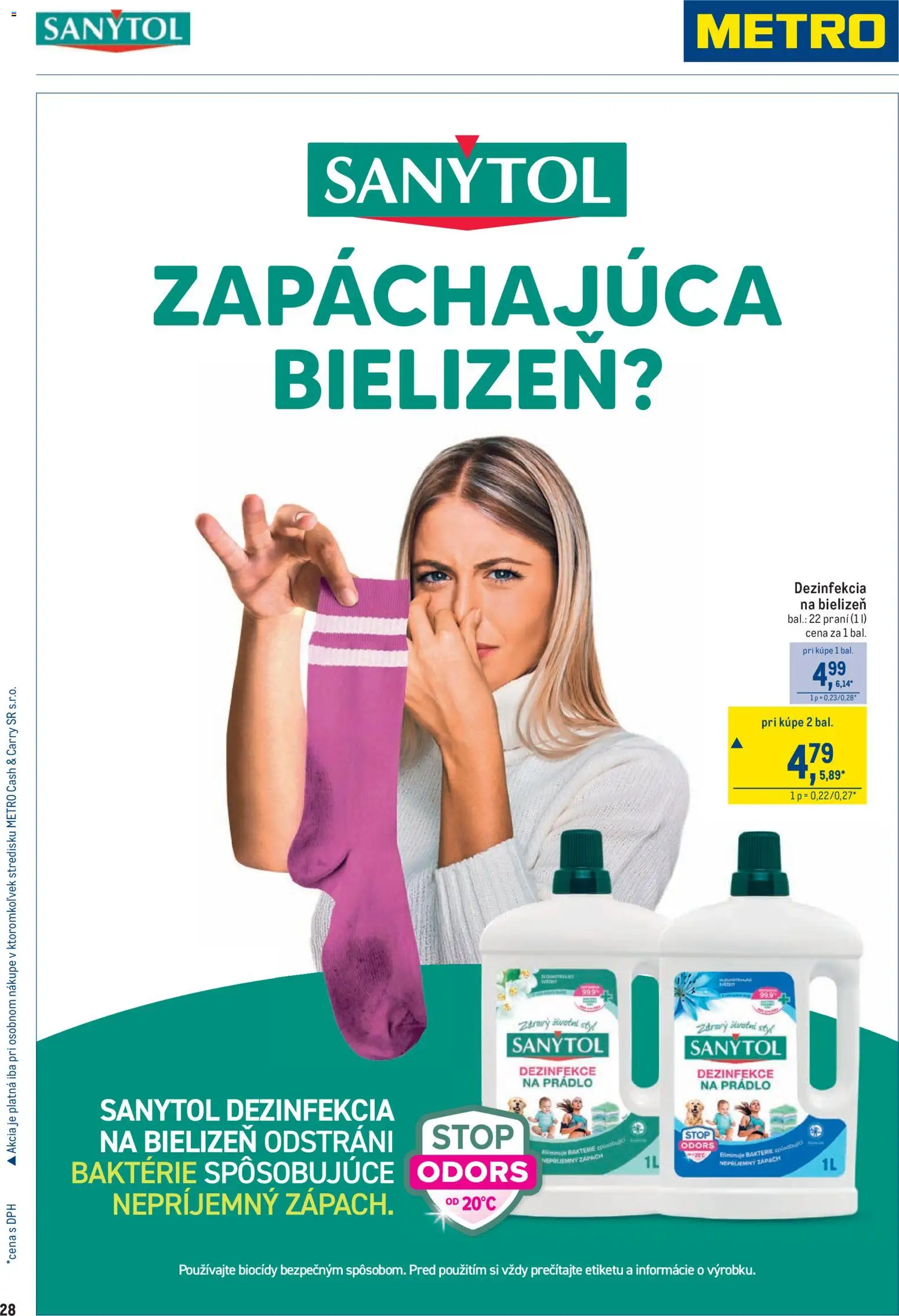Nové Metro akcie – leták je platný od 25.03.2026 | Strana: 28 | Produkty: Sanytol